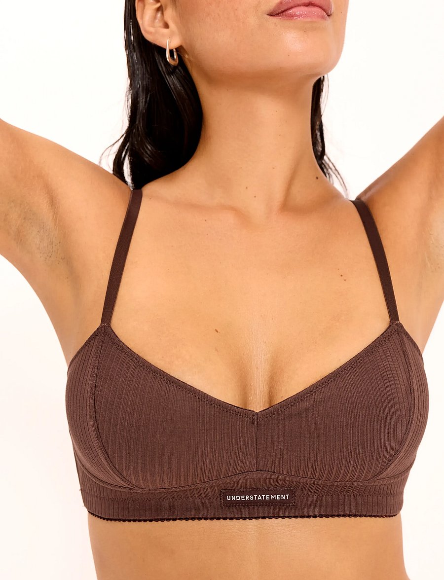 Understatement Underwear - Cotton Balconette - coffee - 3