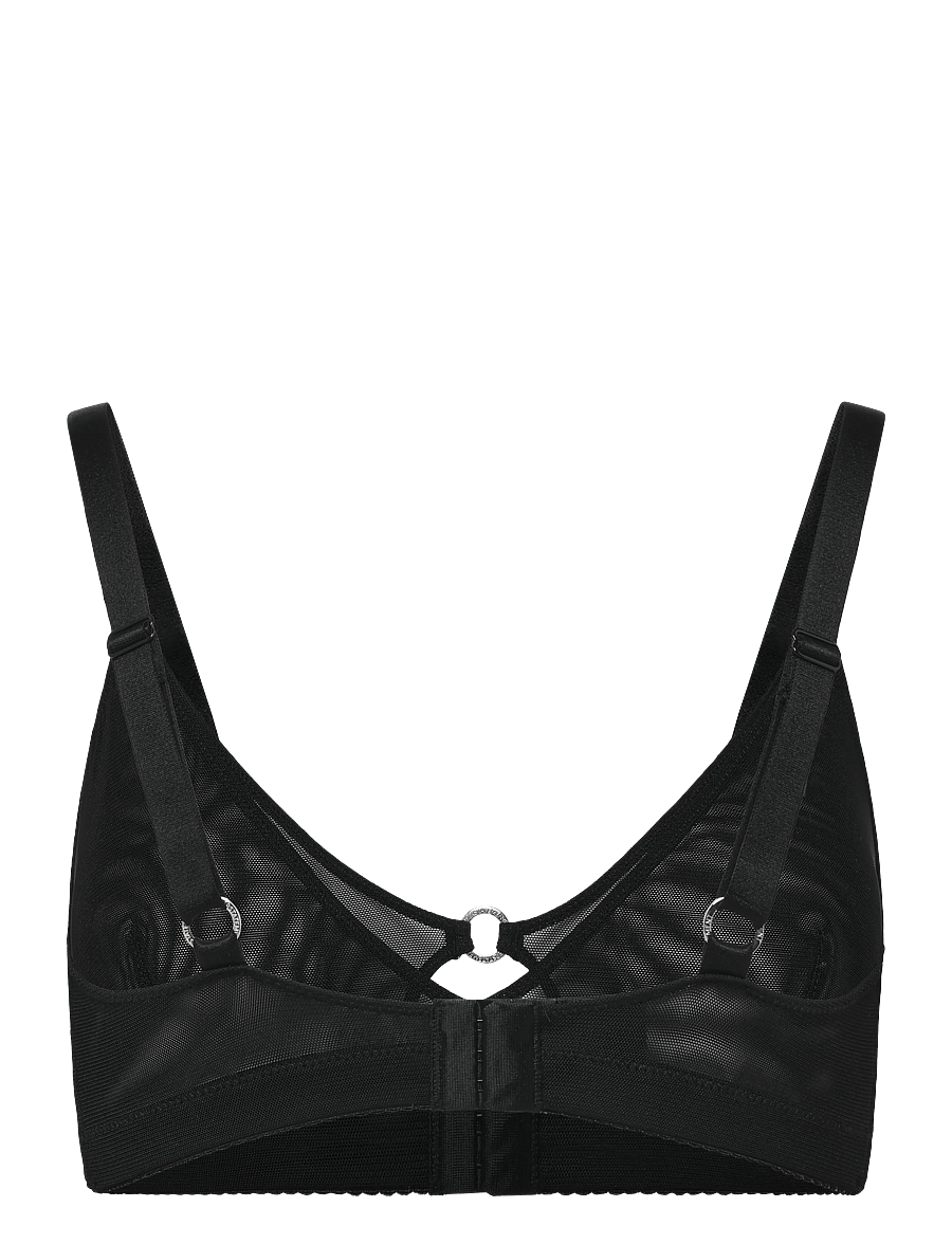 Understatement Underwear - Mesh Double Triangle Bralette+ - bralette - black - 1