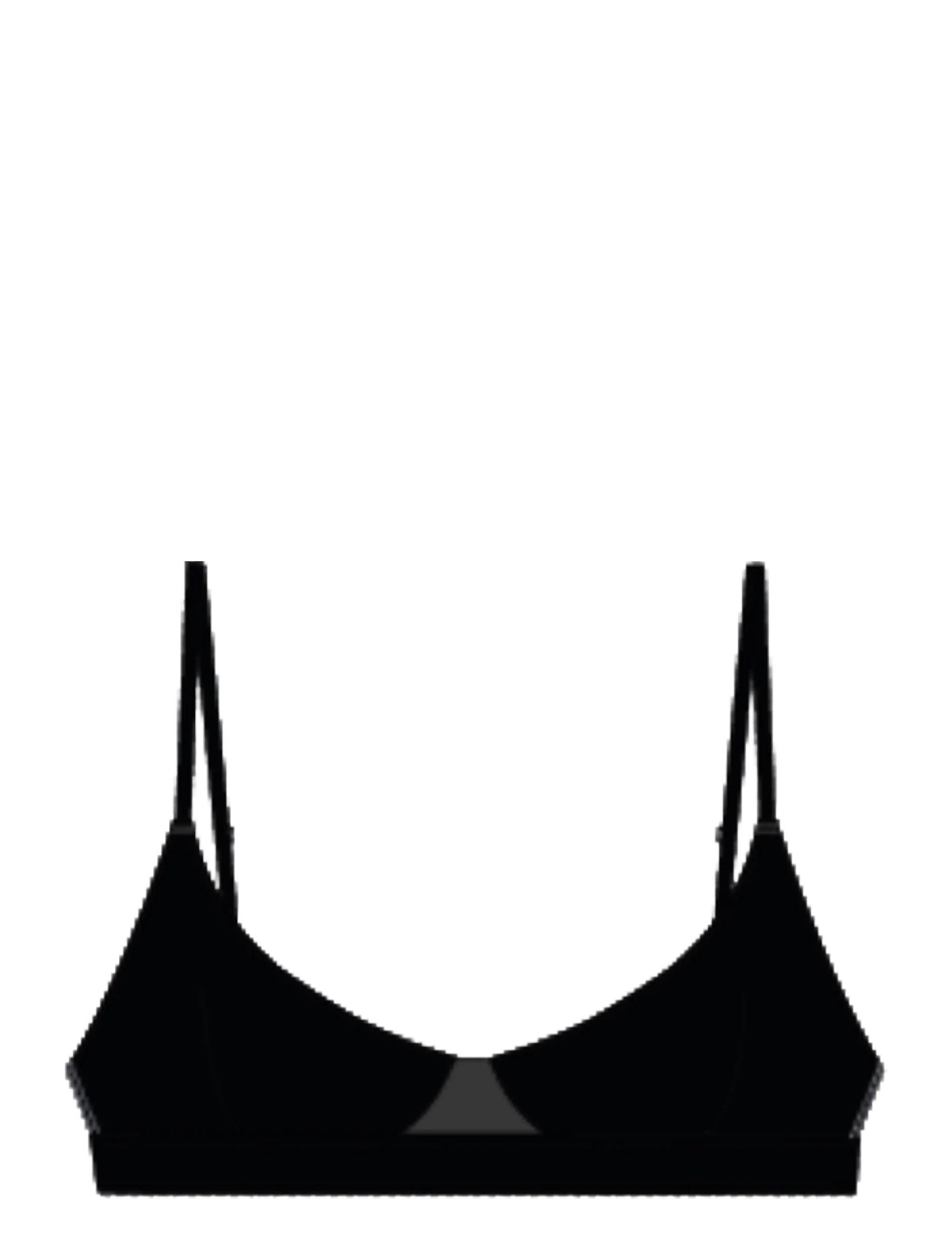Understatement Underwear Opaque Triangle Scoop Bralette - Nordischer Stil - BLACK / black