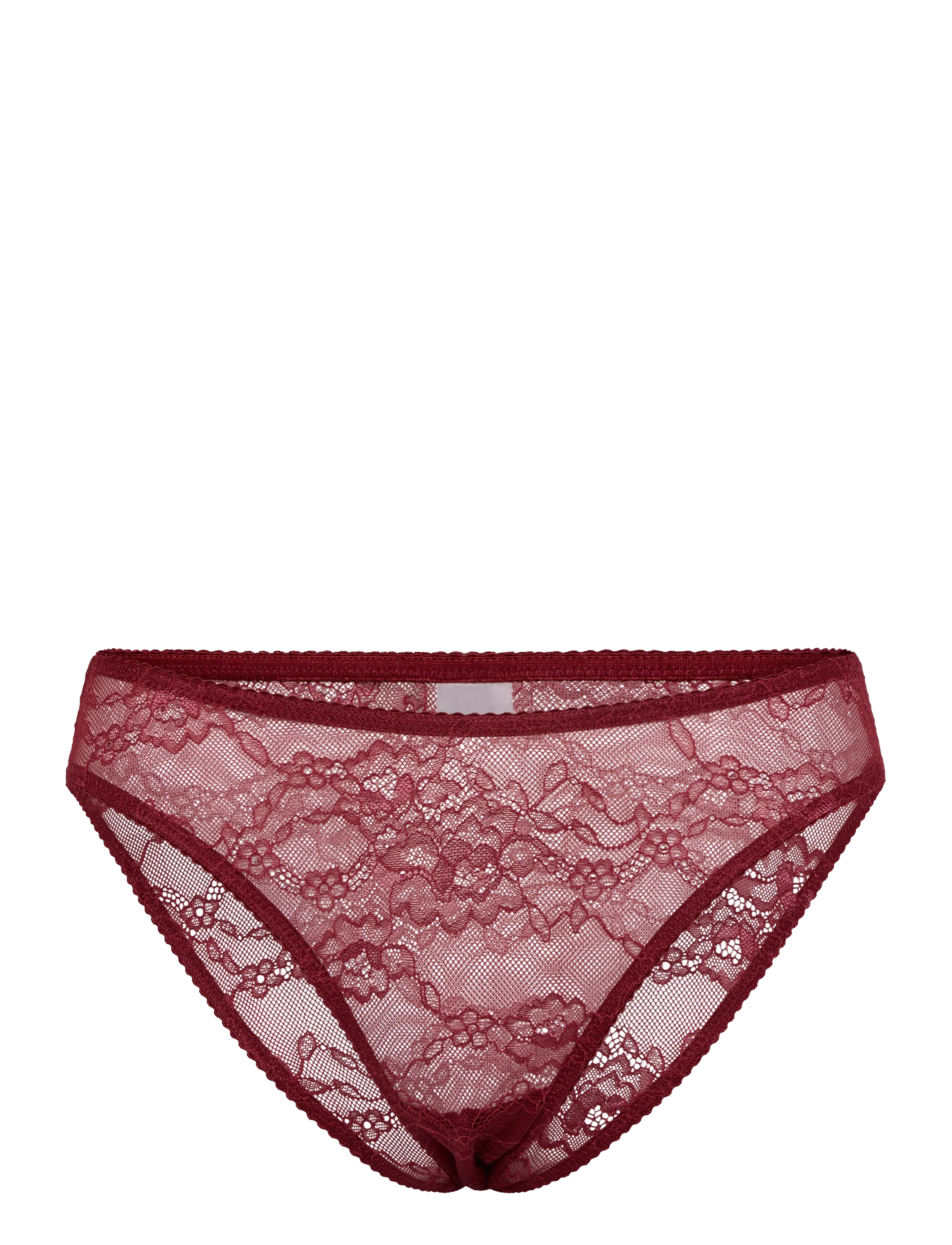 Understatement Underwear Lace Midi Briefs - Briefs - RUMBA RED / burgundy