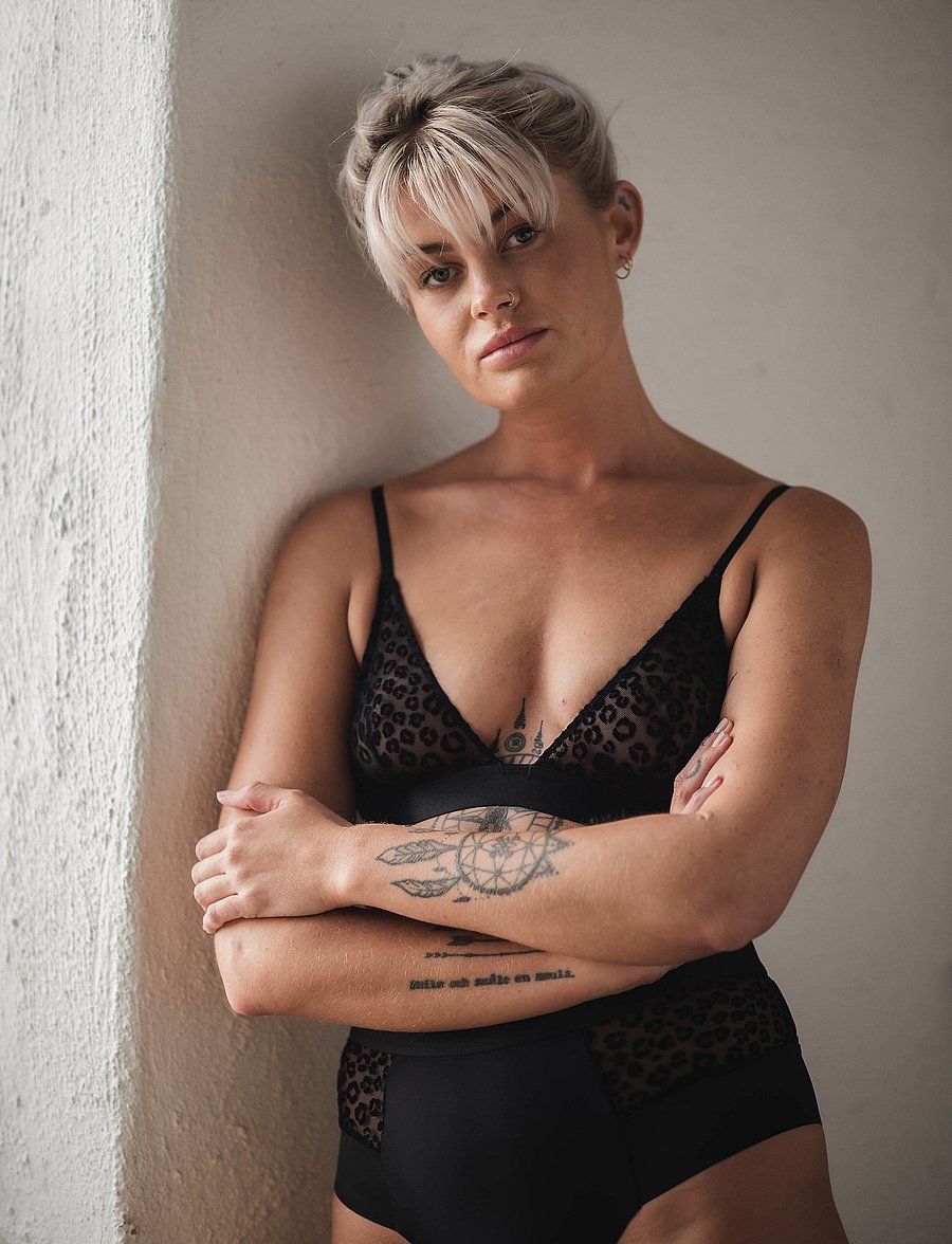 Understatement Underwear - Wild Polish Mesh Bralette - black - 5