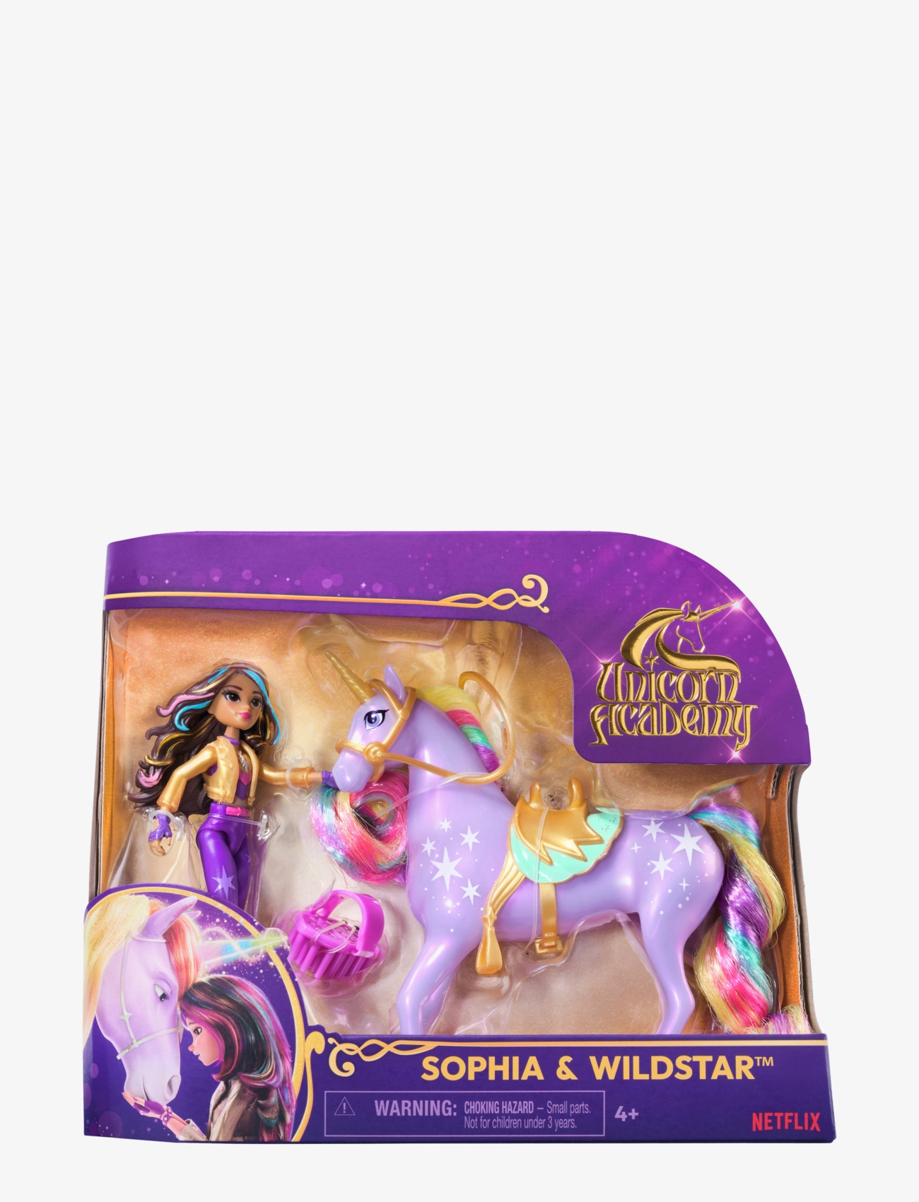 Unicorn Academy Unicorn Academy Doll & Unicorn - Sophia & Wildstar, One Size, Multi/patterned, Legesæt Og Actionfigurer > Legesæt, Børn