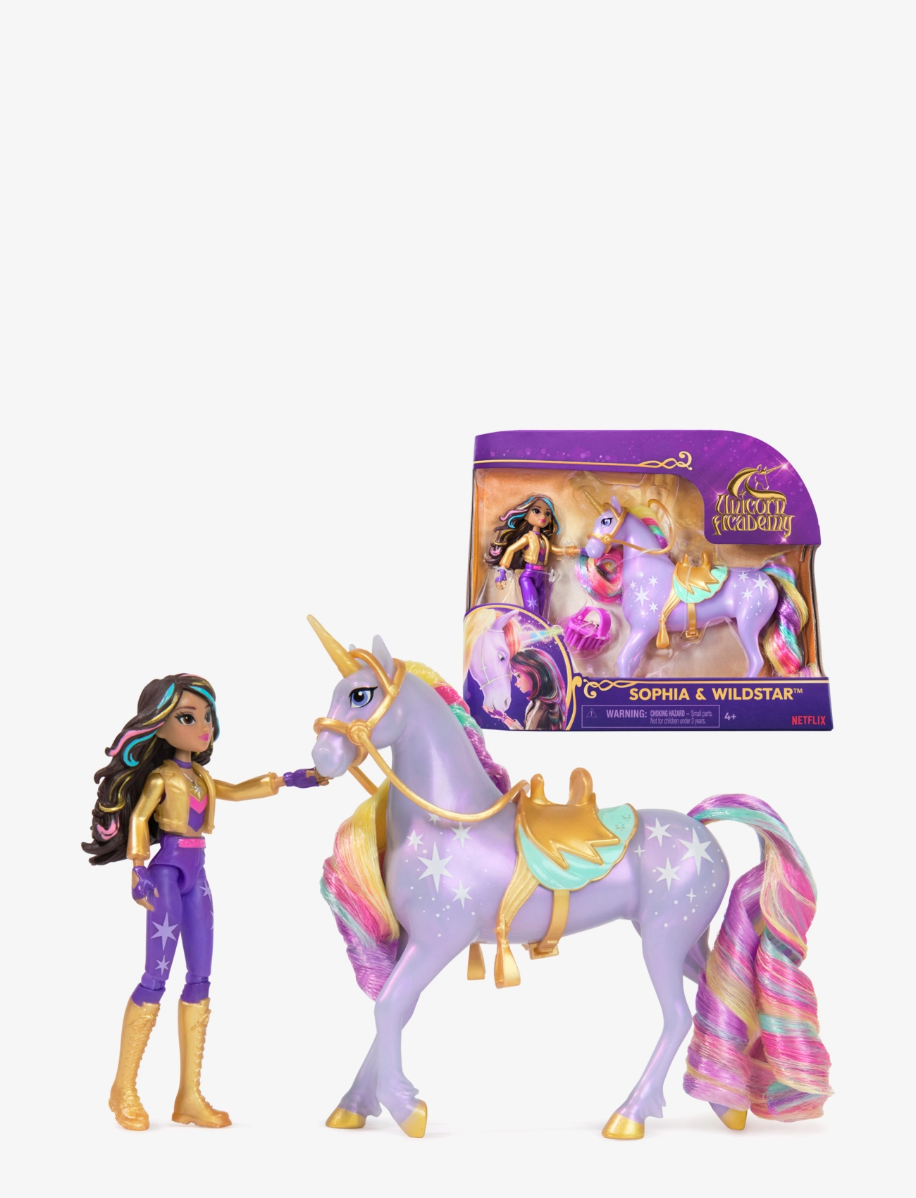 Unicorn Academy - Unicorn Academy Doll & Unicorn - Sophia & Wildstar - legesæt - multi - 4
