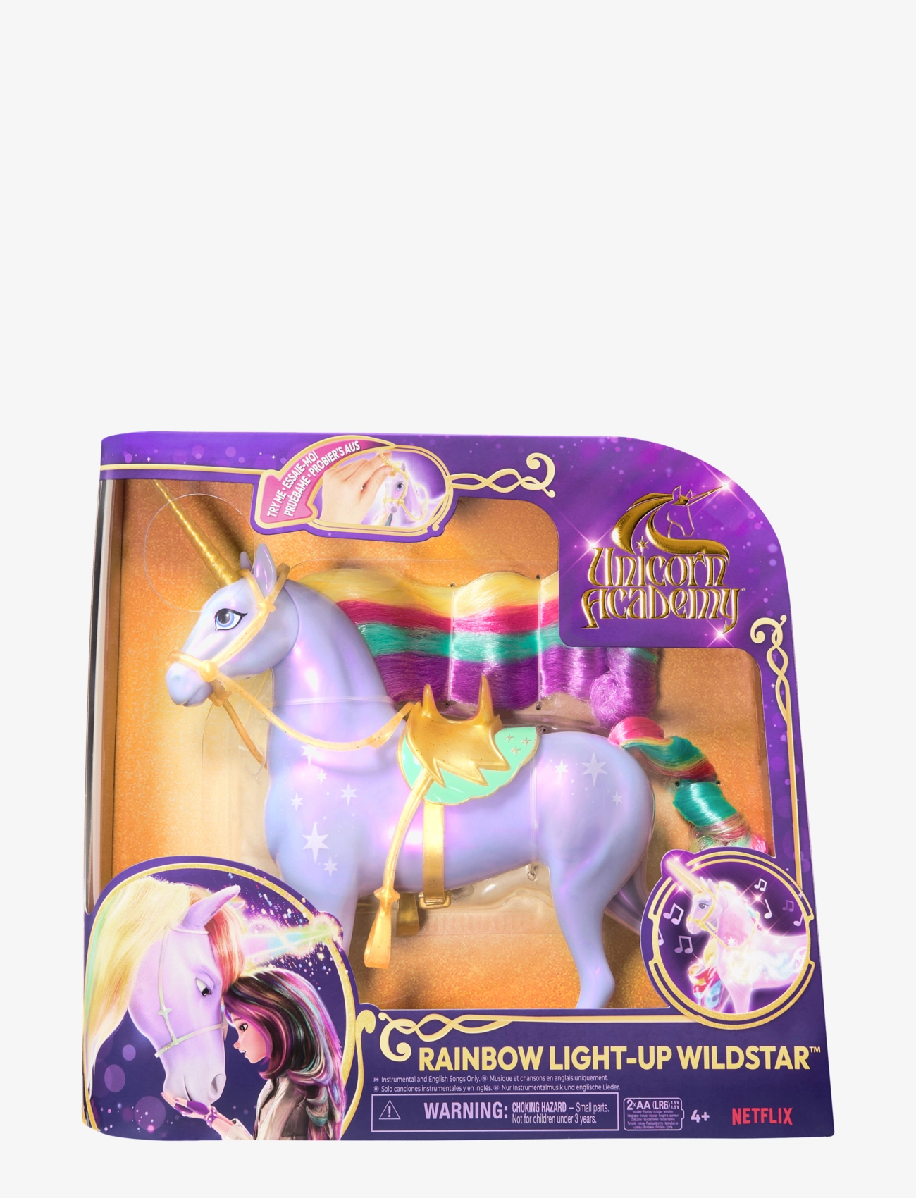 Unicorn Academy Rainbow Light Up Wildstar 28 Cm, Børn, Dolls Tilbehør, Multi/mønstret, Str: ONE SIZE