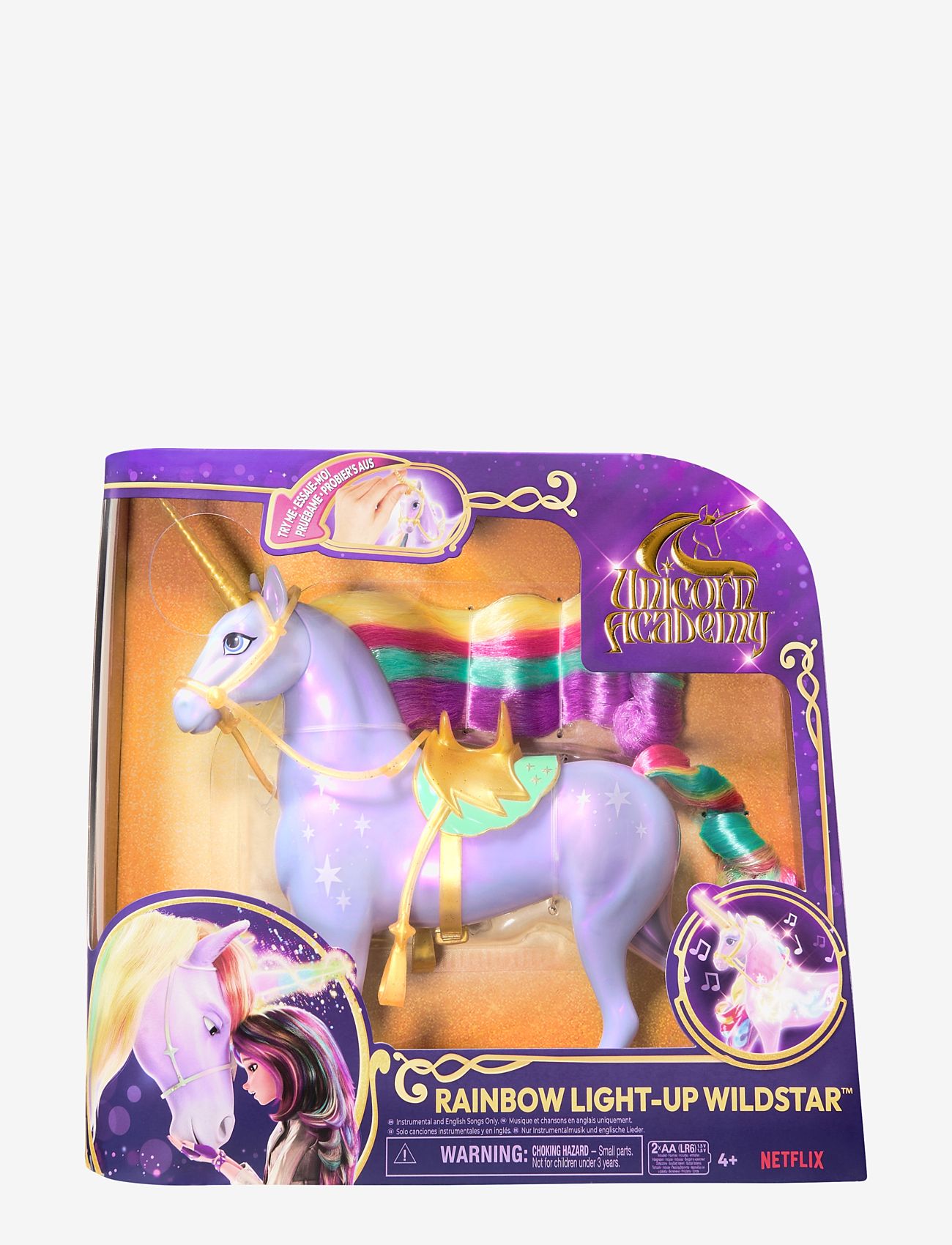 Unicorn Academy - Unicorn Academy Rainbow Light Up Wildstar 28 cm - nuken tarvikkeet - multi - 0