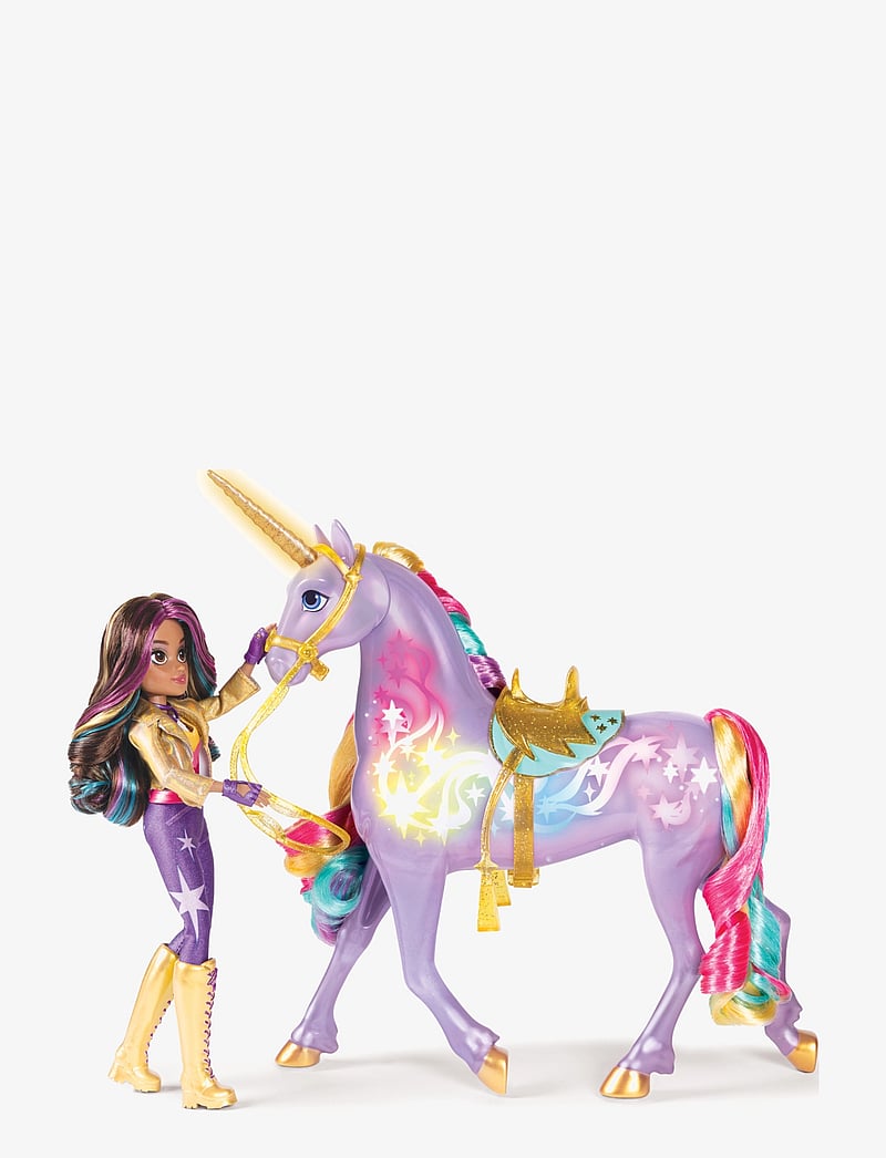Unicorn Academy - Unicorn Academy Rainbow Light Up Wildstar 28 cm - nuken tarvikkeet - multi - 2