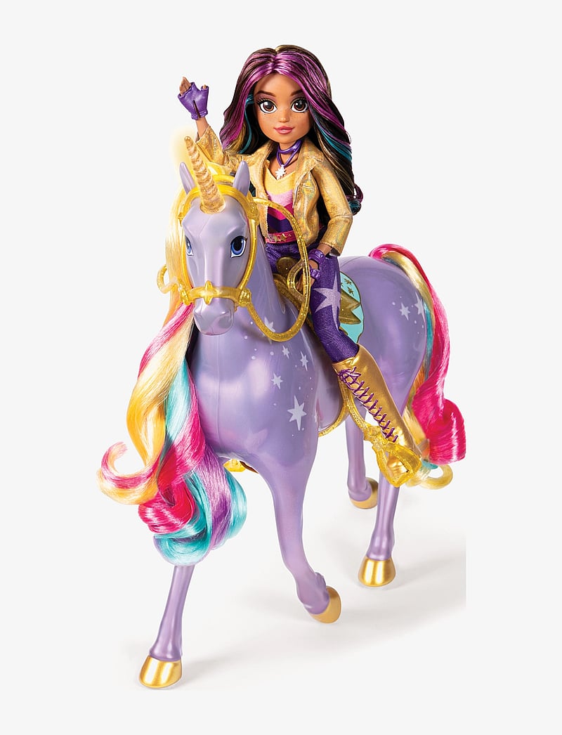 Unicorn Academy - Unicorn Academy Rainbow Light Up Wildstar 28 cm - nuken tarvikkeet - multi - 3