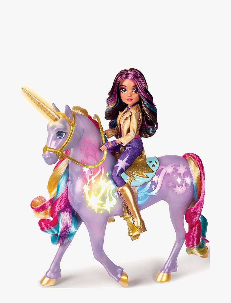 Unicorn Academy - Unicorn Academy Rainbow Light Up Wildstar 28 cm - nuken tarvikkeet - multi - 4