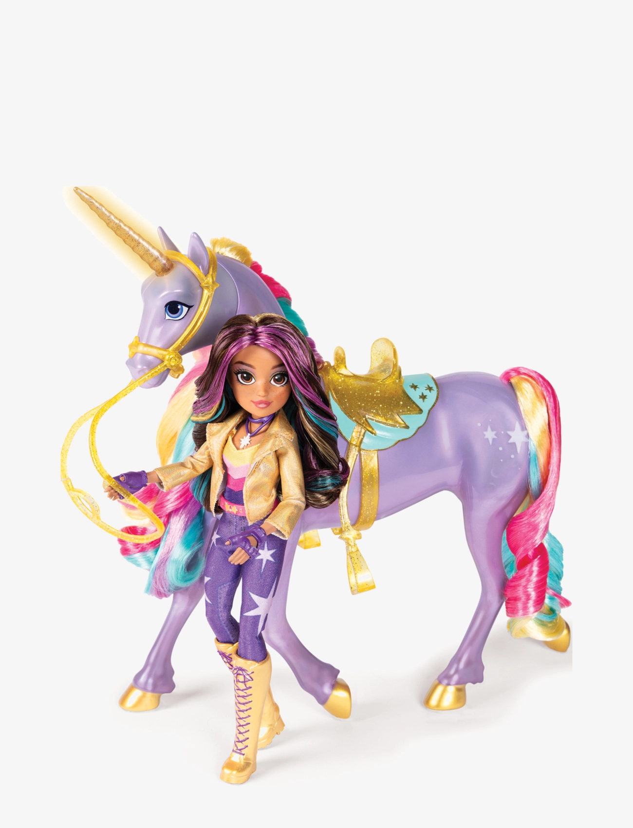 Unicorn Academy - Unicorn Academy Rainbow Light Up Wildstar 28 cm - dukketilbehør - multi - 5