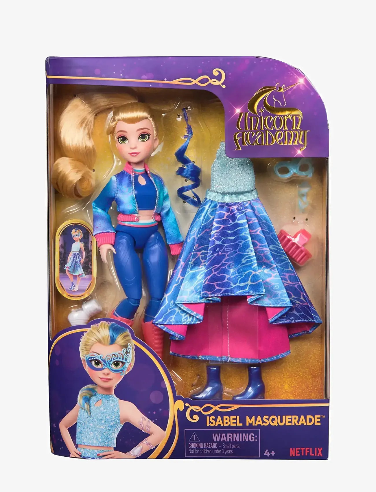 Unicorn Academy - Unicorn Academy Dlx Doll Isabel Masquerade 24 cm - dukker - muti - 0