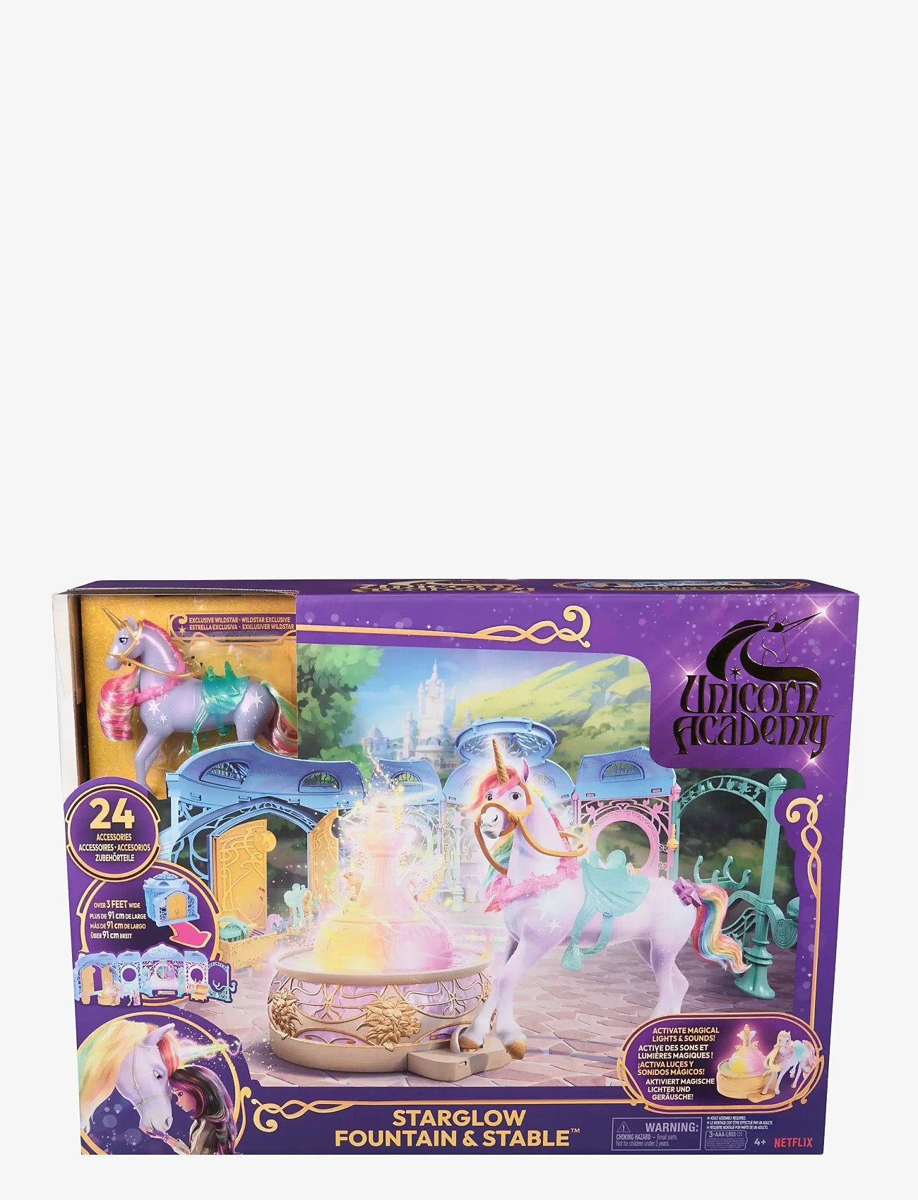 Unicorn Academy - Unicorn Academy Stable Playset w/ Wildstar - interaktive dyr - muti - 0