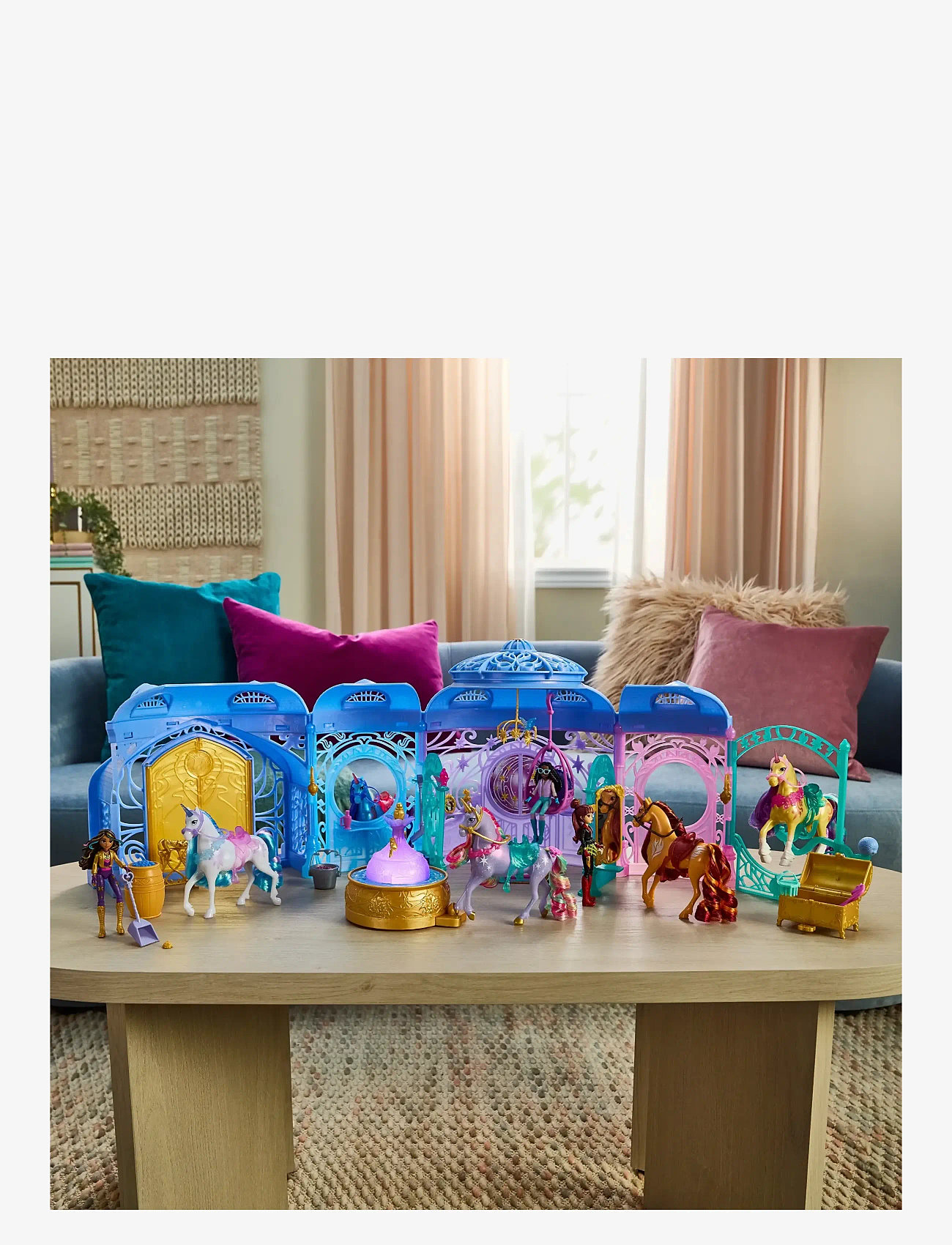 Unicorn Academy - Unicorn Academy Stable Playset w/ Wildstar - interaktive dyr - muti - 3