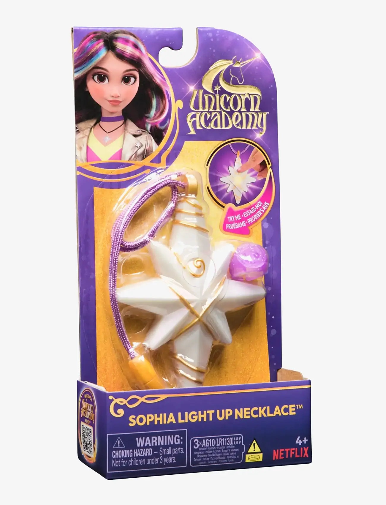 Unicorn Academy - Unicorn Academy Sophia's Light Up Necklace & Ring - maskeradtillbehör - muti - 0