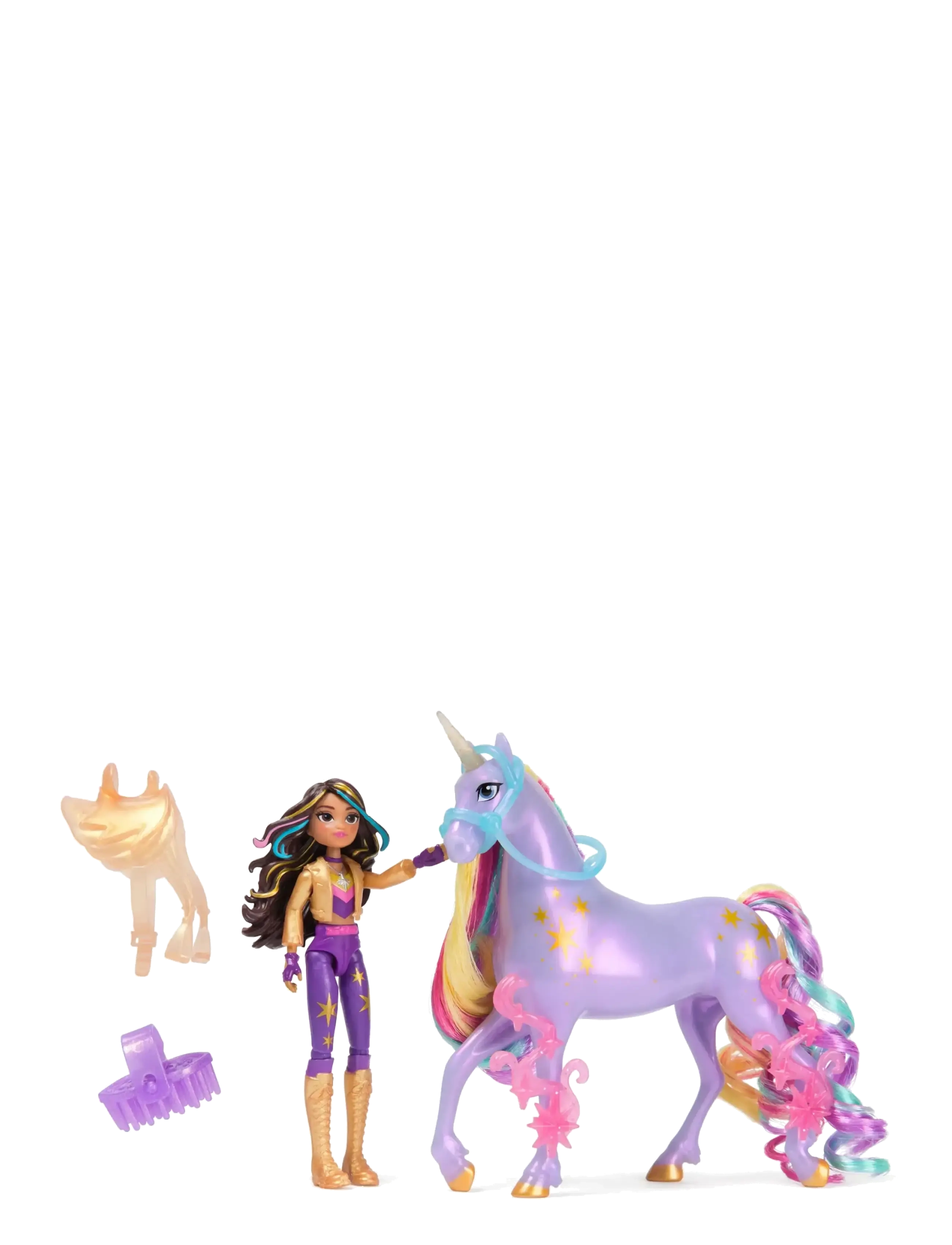 Unicorn Academy Unicorn Academy Doll & Unicorn V2 -Sophia&Wildstar, One Size, Purple, Dukker Og Tilbehør > Dukker, Børn