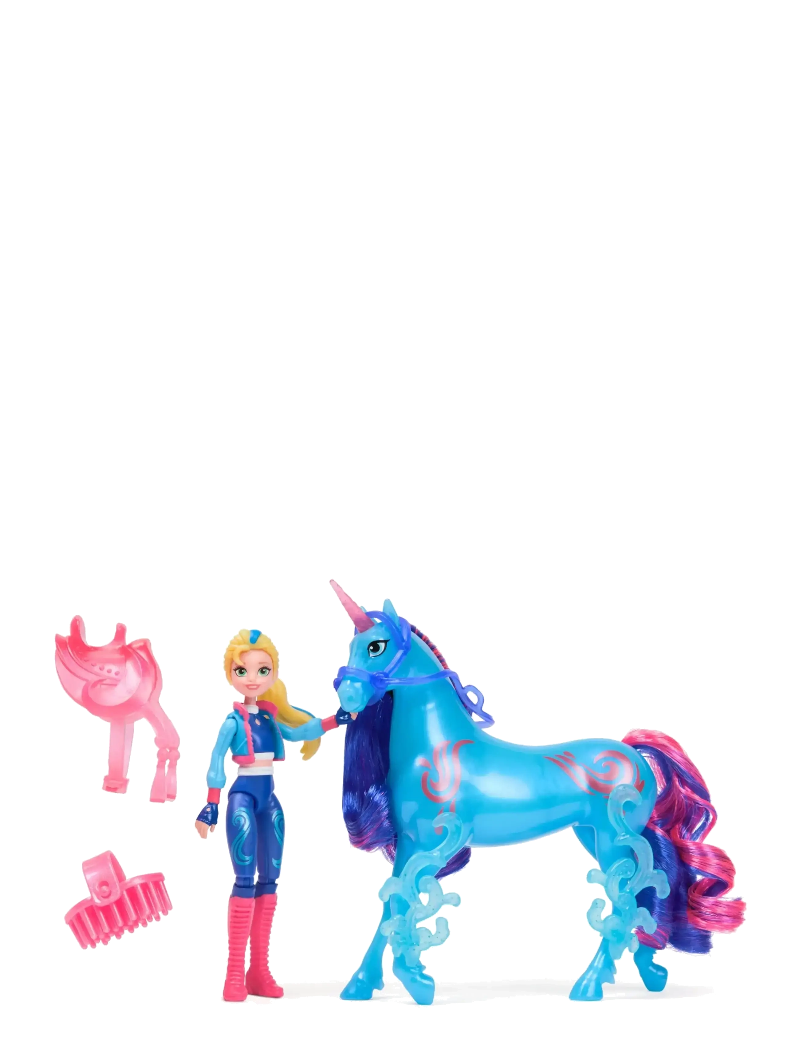 Unicorn Academy Unicorn Academy Doll & Unicorn V2 - Isabel & River - Vis alt - MUTI / blue