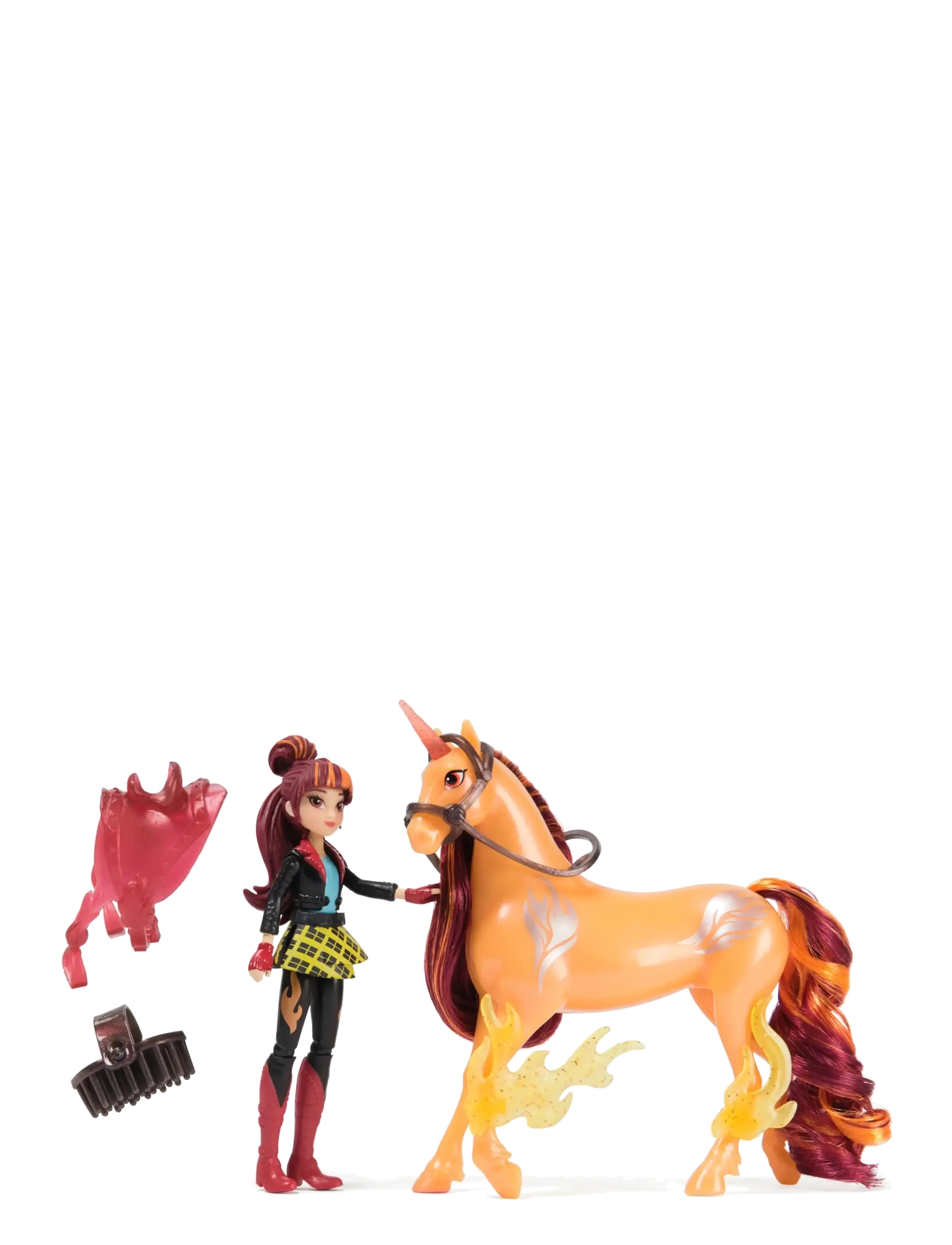 Unicorn Academy Unicorn Academy Doll & Unicorn V2-Valentina&Cinder - Legetøj - MUTI / orange