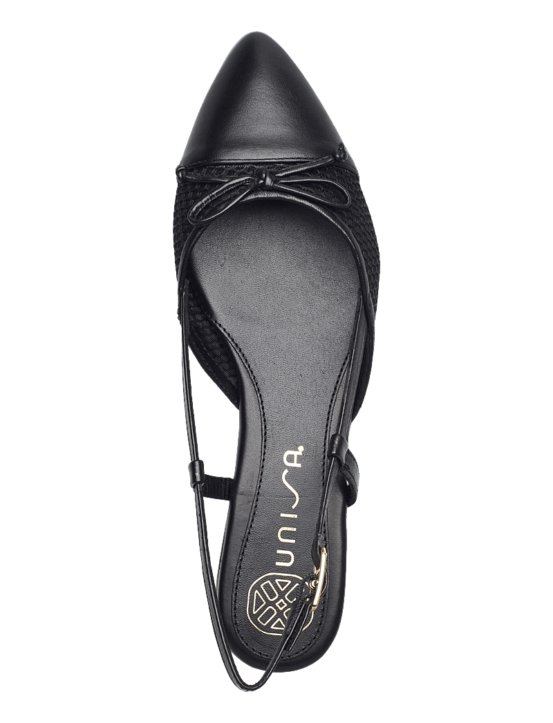 UNISA - AMALENTONFI - Žemakulnės basutės atviru kulnu - black - 3