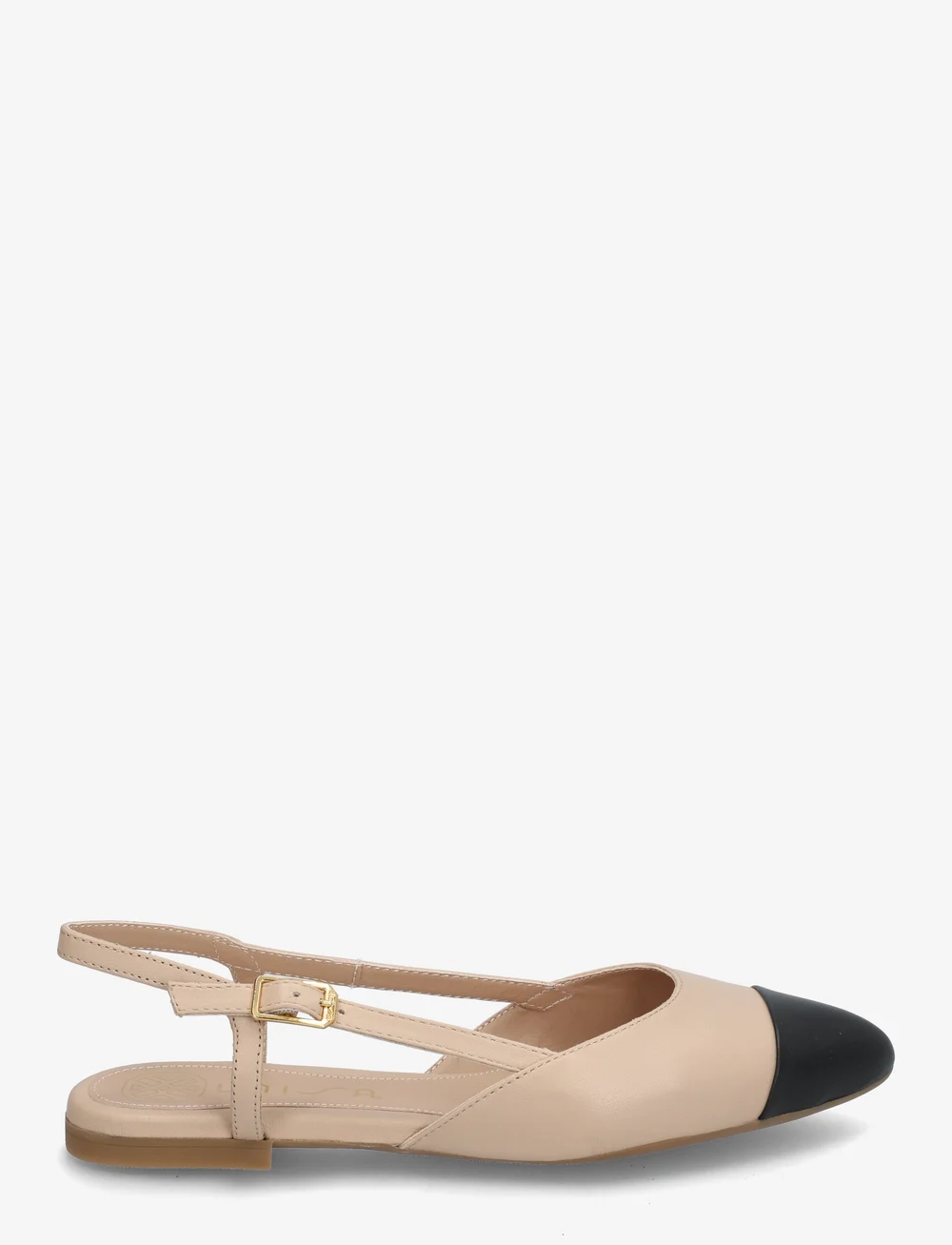 UNISA - ASLEY_25_NTO - madalad slingback-kingad - skin/blk - 1