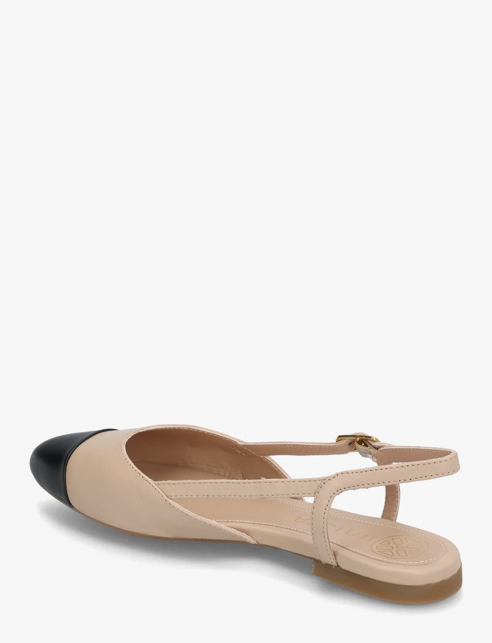 UNISA - ASLEY_25_NTO - madalad slingback-kingad - skin/blk - 2