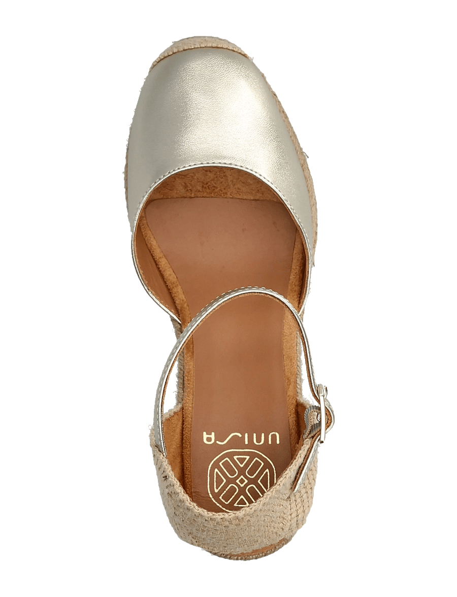 UNISA - CACERES_26_LMT - kontsaga espadrillid - platino - 3