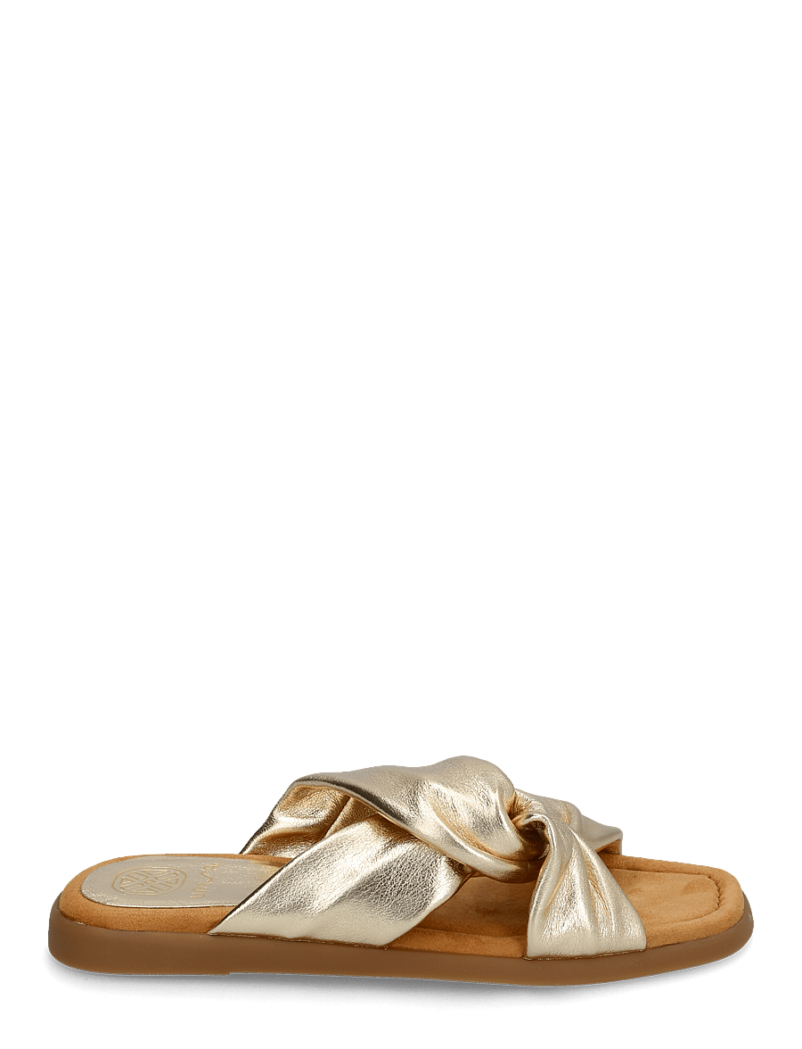 UNISA - CAMBY_25_MEC - flache sandalen - platino - 1