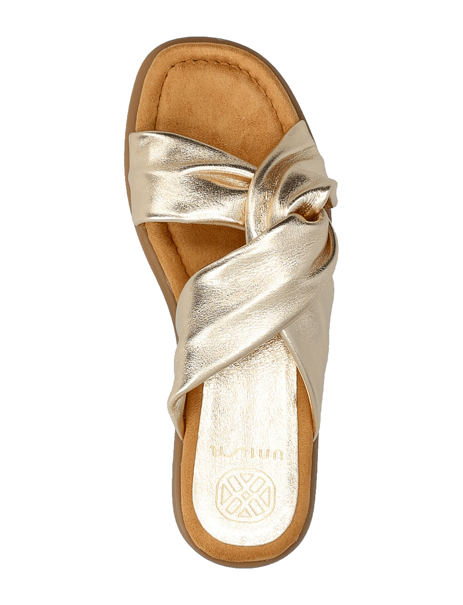 UNISA - CAMBY_25_MEC - flache sandalen - platino - 3