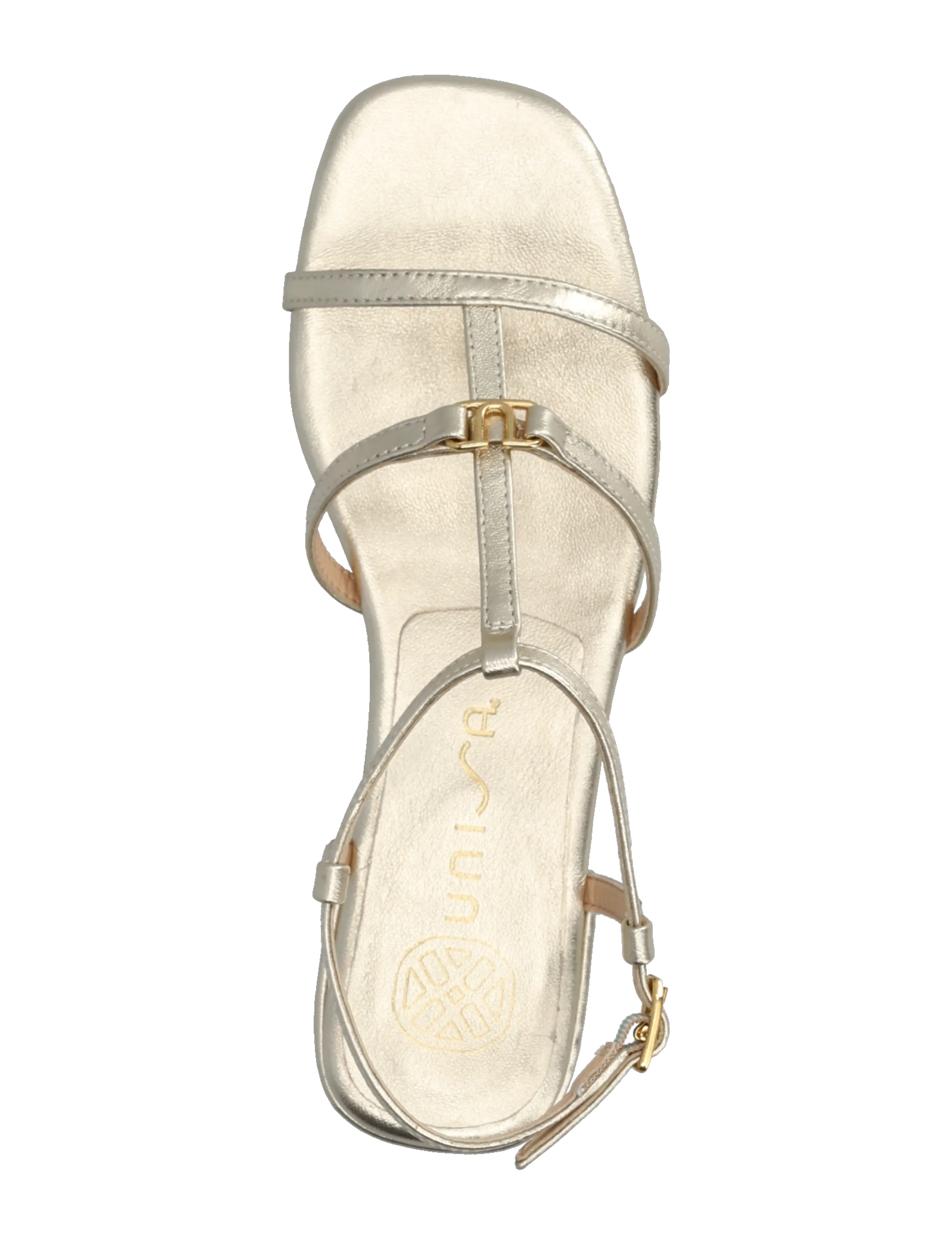 UNISA - CARENA_LMT - flache sandalen - platino - 3