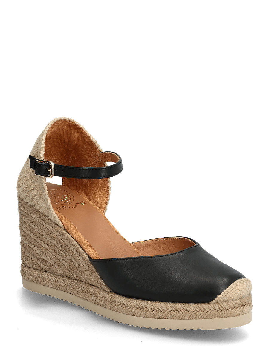 UNISA - CASTILLA_26_NTO - espadrilles mit absatz - black - 0