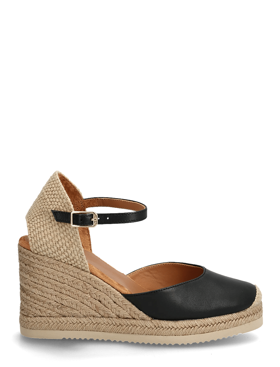 UNISA - CASTILLA_26_NTO - espadrilles mit absatz - black - 1