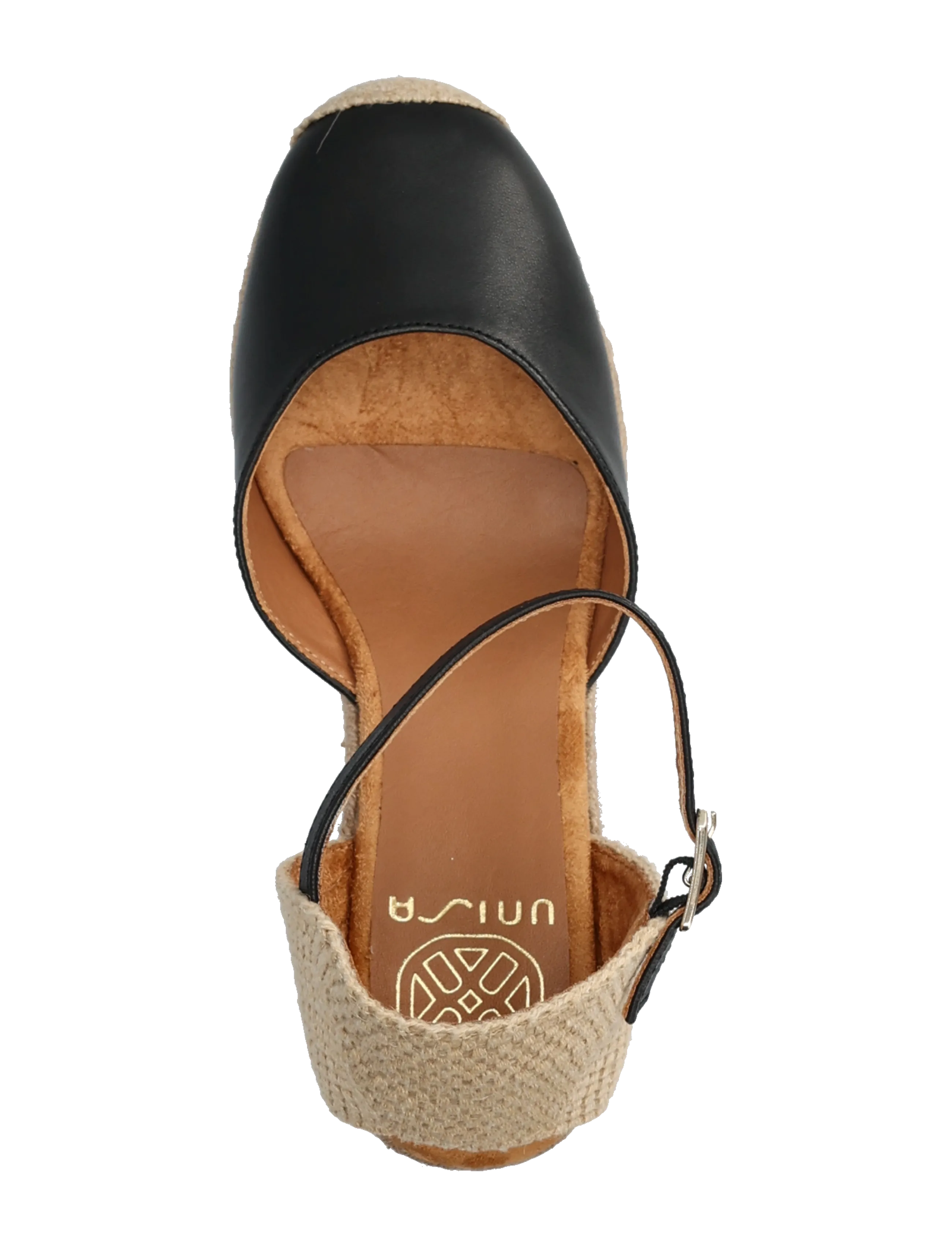 UNISA - CASTILLA_26_NTO - espadrilles mit absatz - black - 3