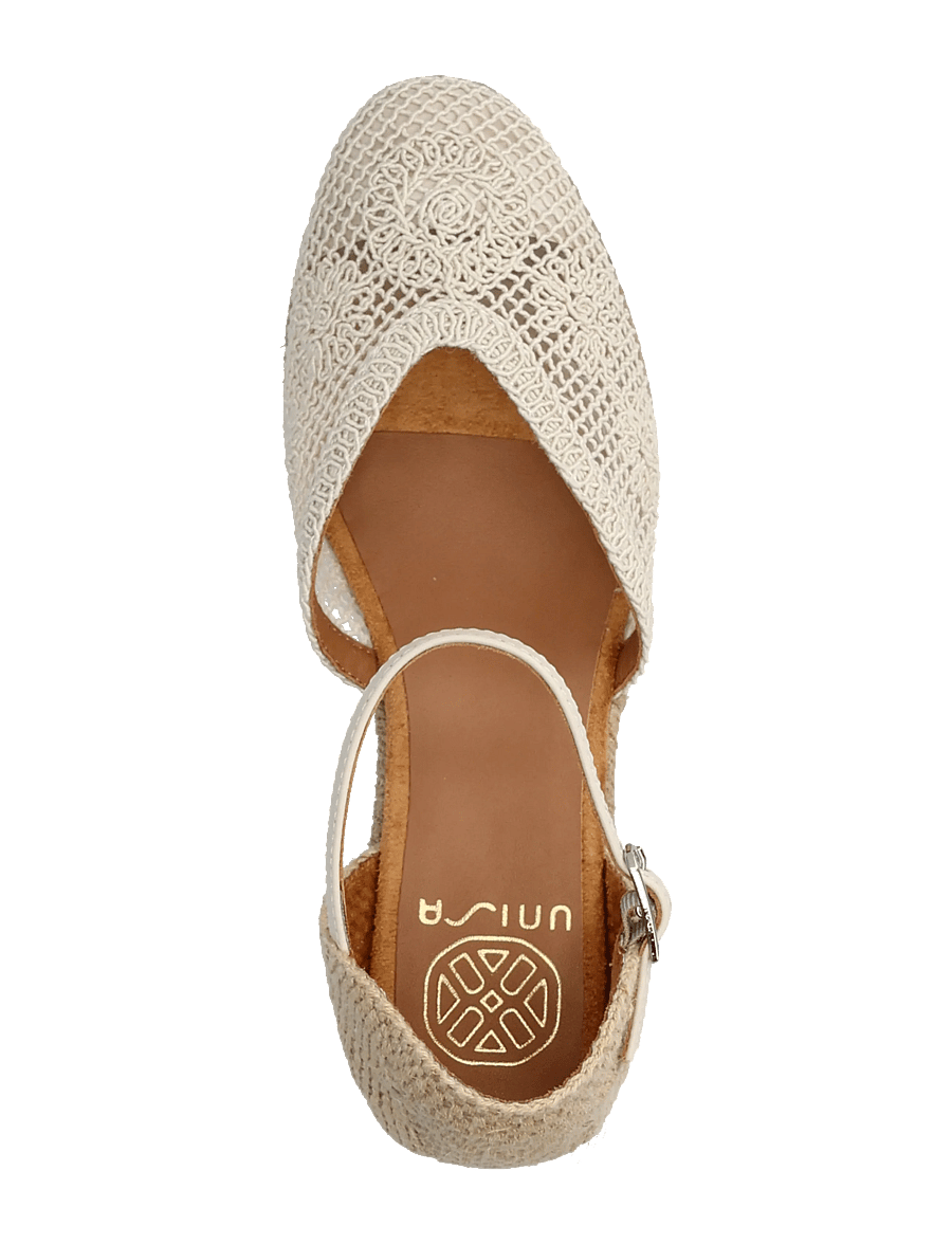 UNISA - CEUTA_NTO - augstpapēžu espadrilles - ivory - 3