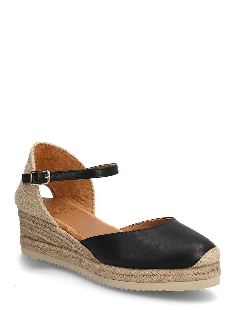 UNISA - CISCA_26_NTO - højhælede espadrillos - black - 0
