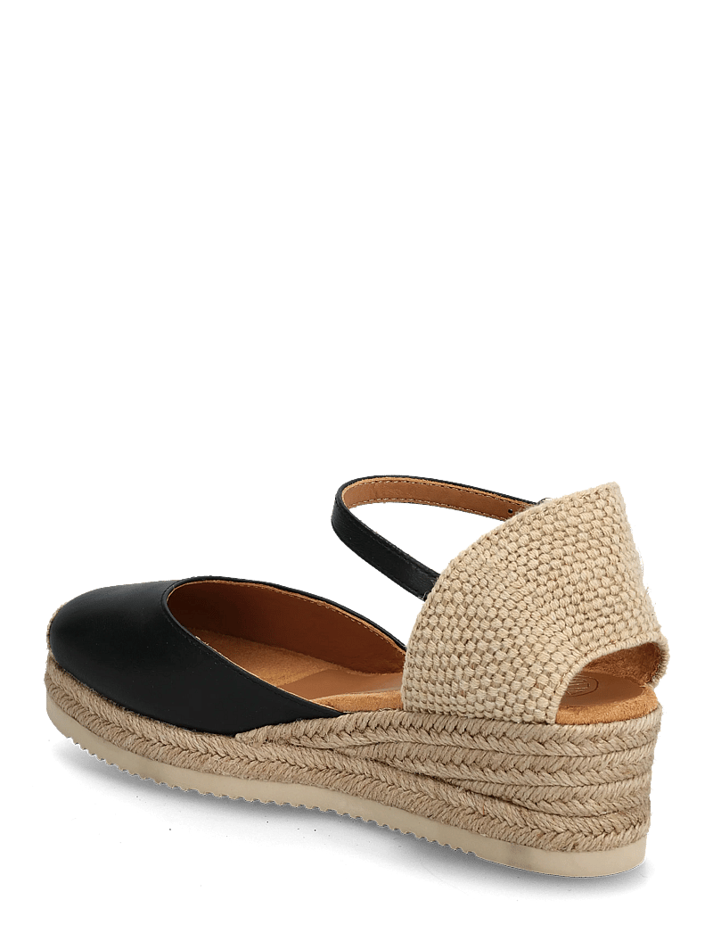 UNISA - CISCA_26_NTO - højhælede espadrillos - black - 2