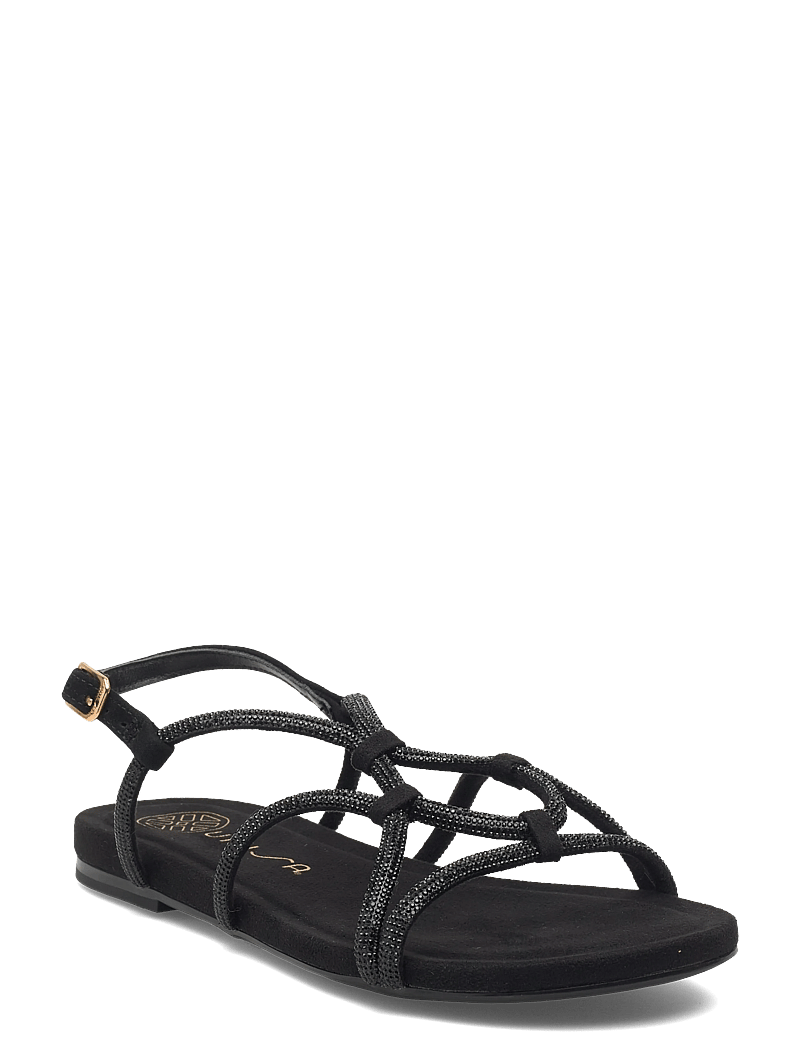 UNISA - COOPER_26_KS - flache sandalen - black - 0