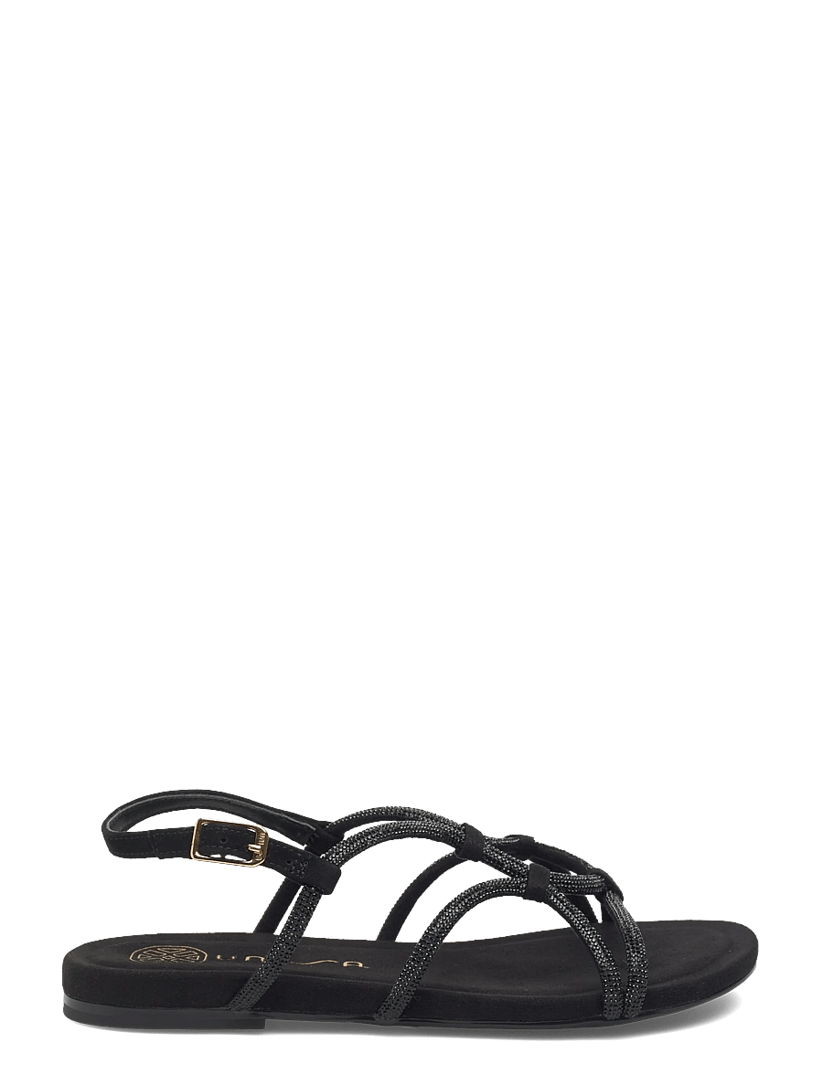 UNISA - COOPER_26_KS - flache sandalen - black - 1