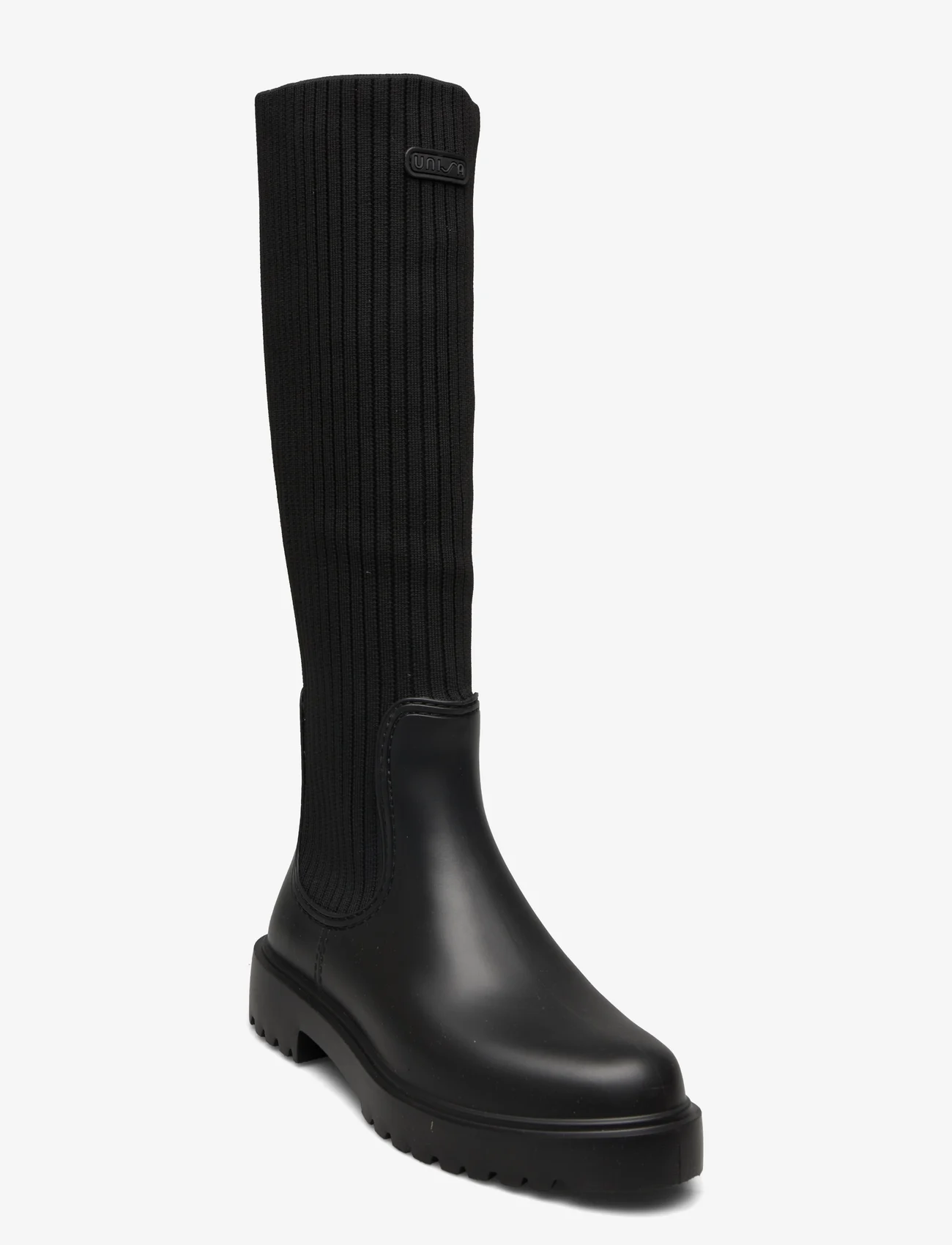 UNISA - FALERCE_RIB - høye boots - black - 0