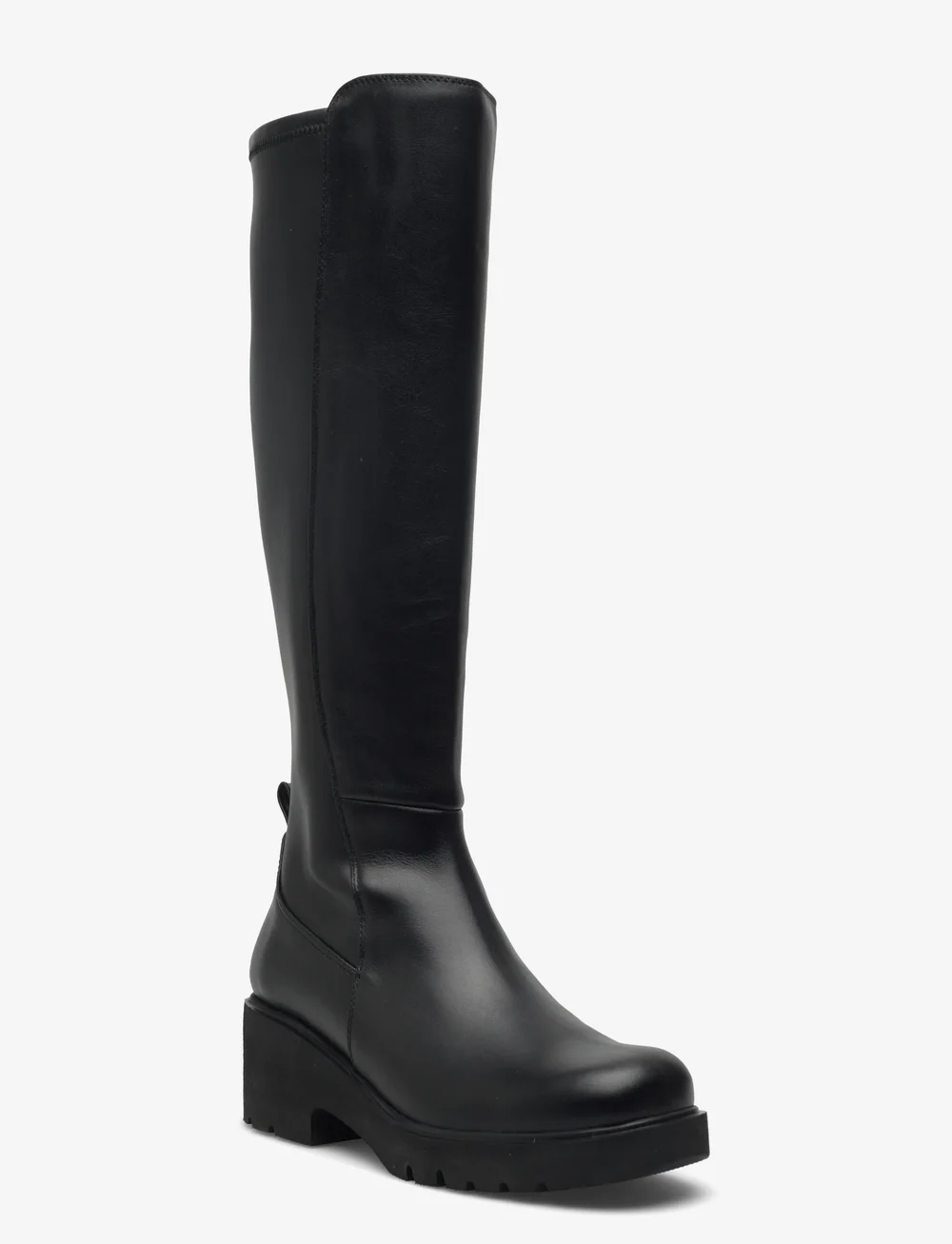 UNISA - JABILOSTTSTN - pika säärega saapad - black - 0