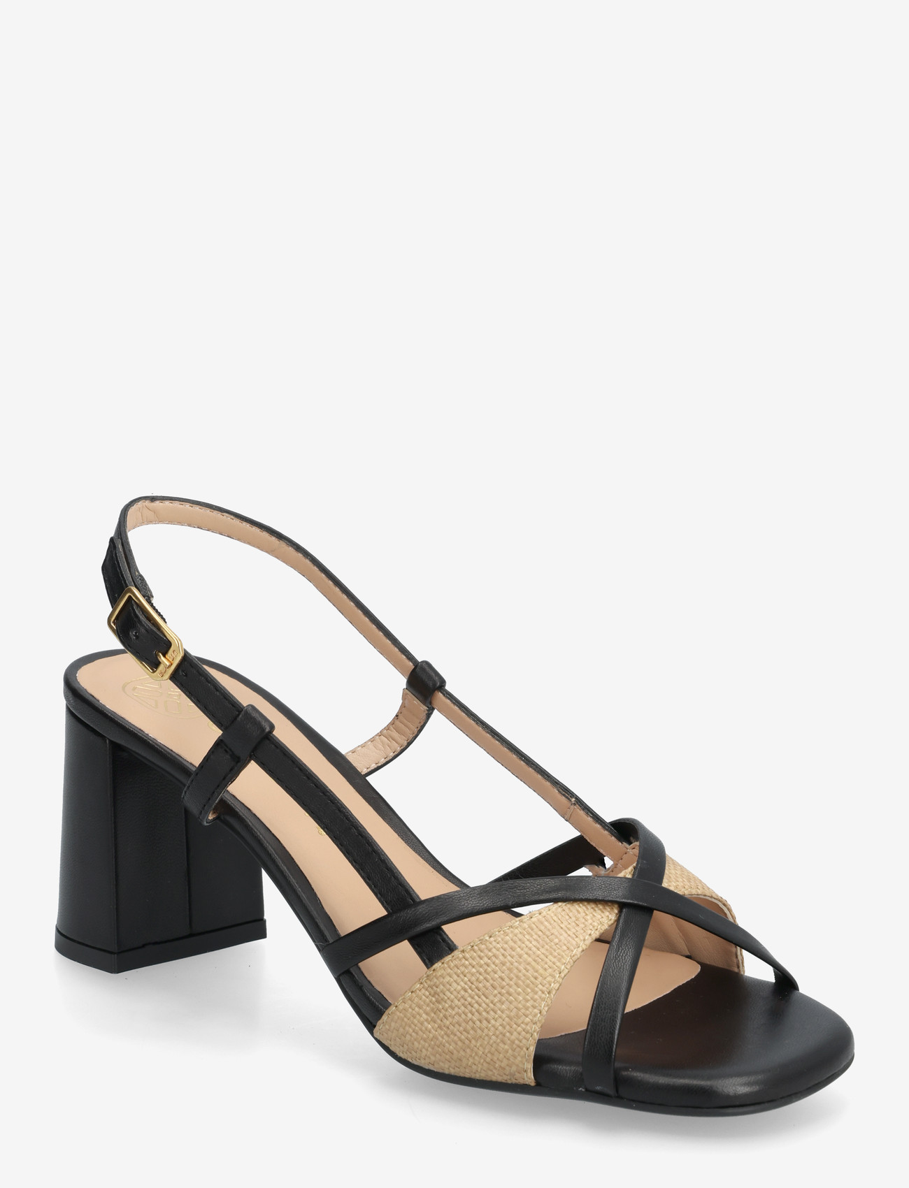 UNISA - MALESNTORN - heeled sandals - black/natu - 0