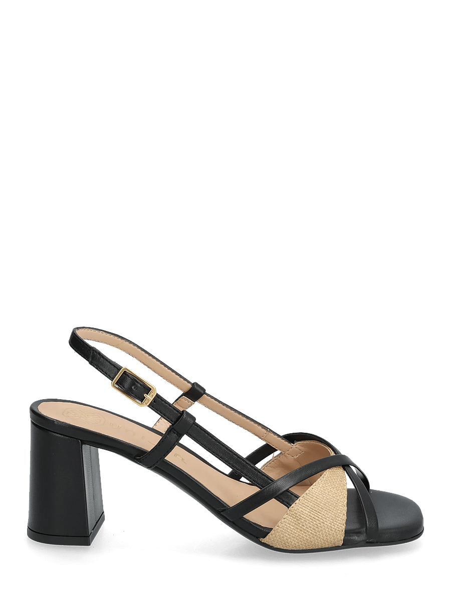UNISA - MALESNTORN - sandaler med hæl - black/natu - 1