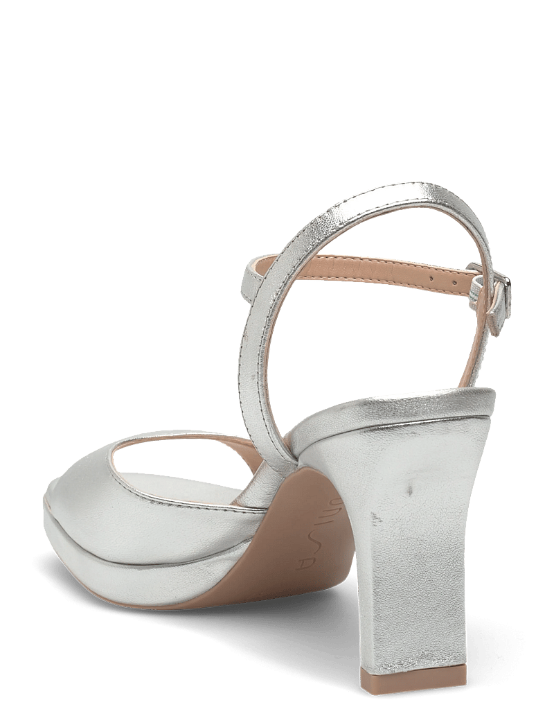 UNISA - SARITALMT - platåsandaler - silver - 2