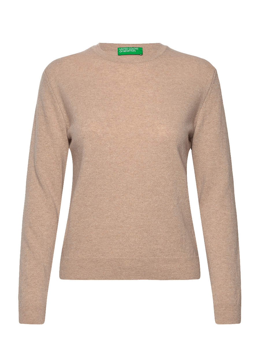 United Colors of Benetton - SWEATER L/S - långärmade toppar - beige - 1