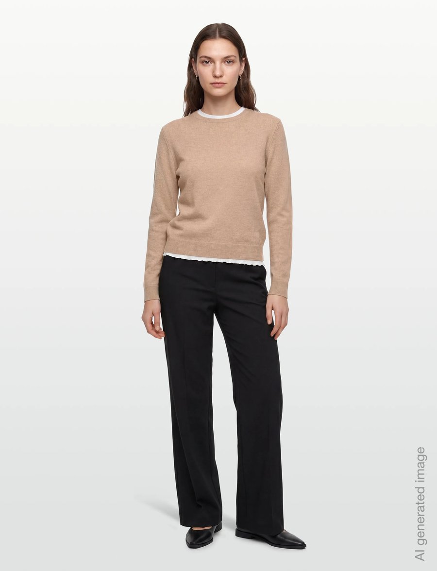 United Colors of Benetton - SWEATER L/S - långärmade toppar - beige - 0