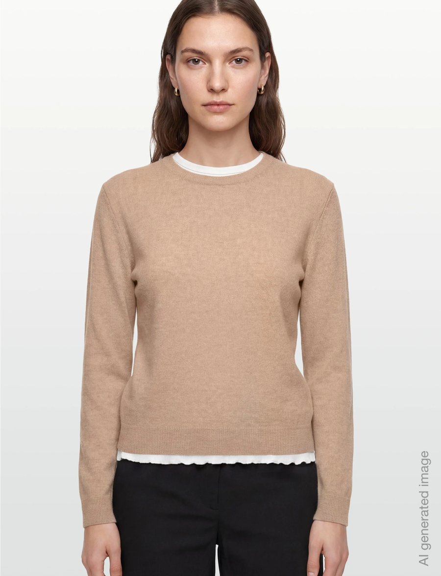 United Colors of Benetton - SWEATER L/S - långärmade toppar - beige - 3