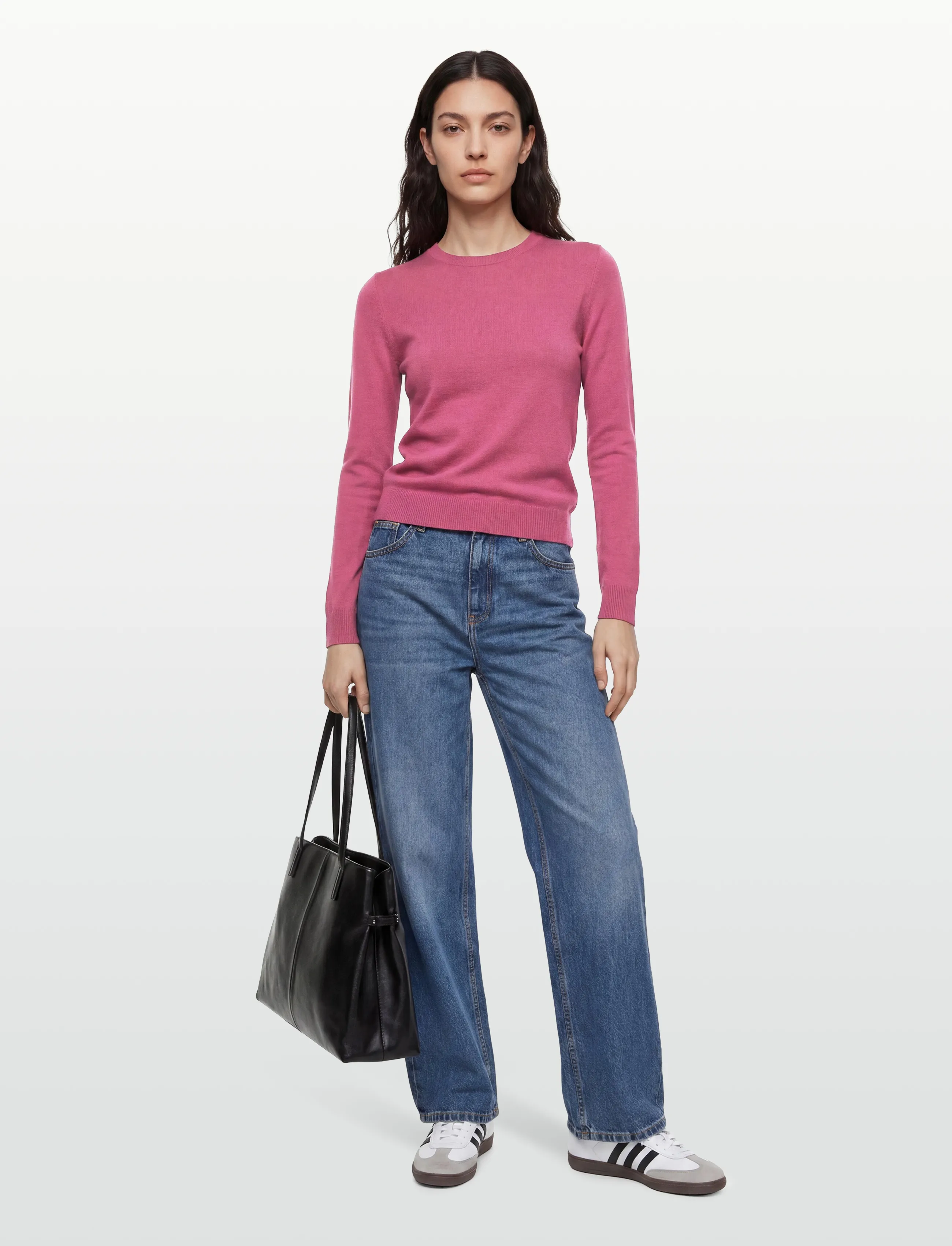 United Colors of Benetton SWEATER L/S - Langärmlige Tops - PINK / pink/rose