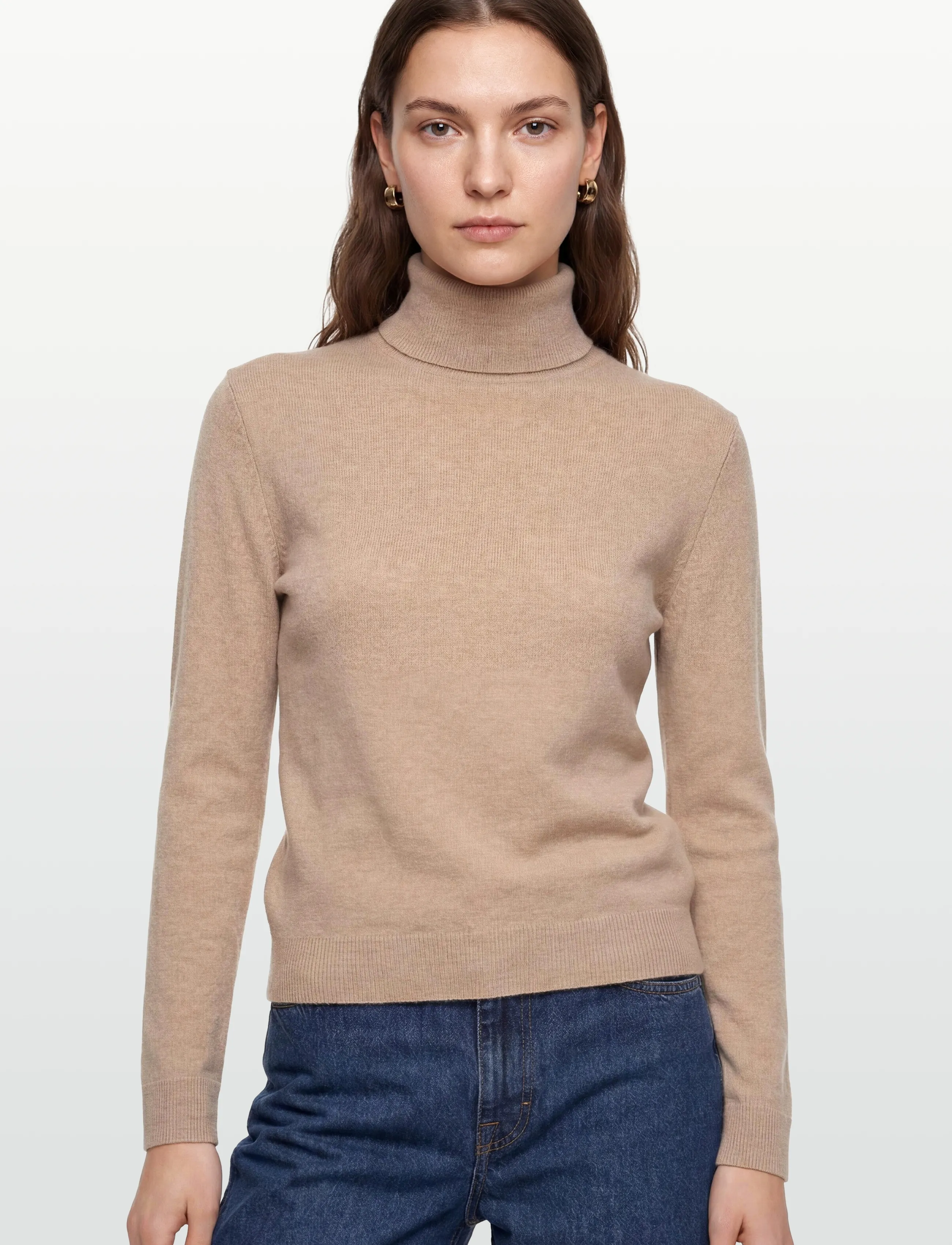 United Colors of Benetton - TURTLE NECK SWEATER - pologenser - beige - 3
