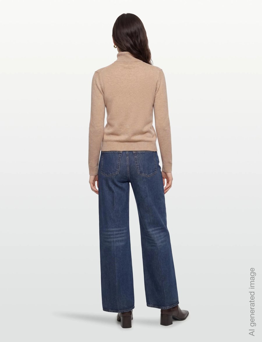 United Colors of Benetton - TURTLE NECK SWEATER - rullekraver - beige - 4