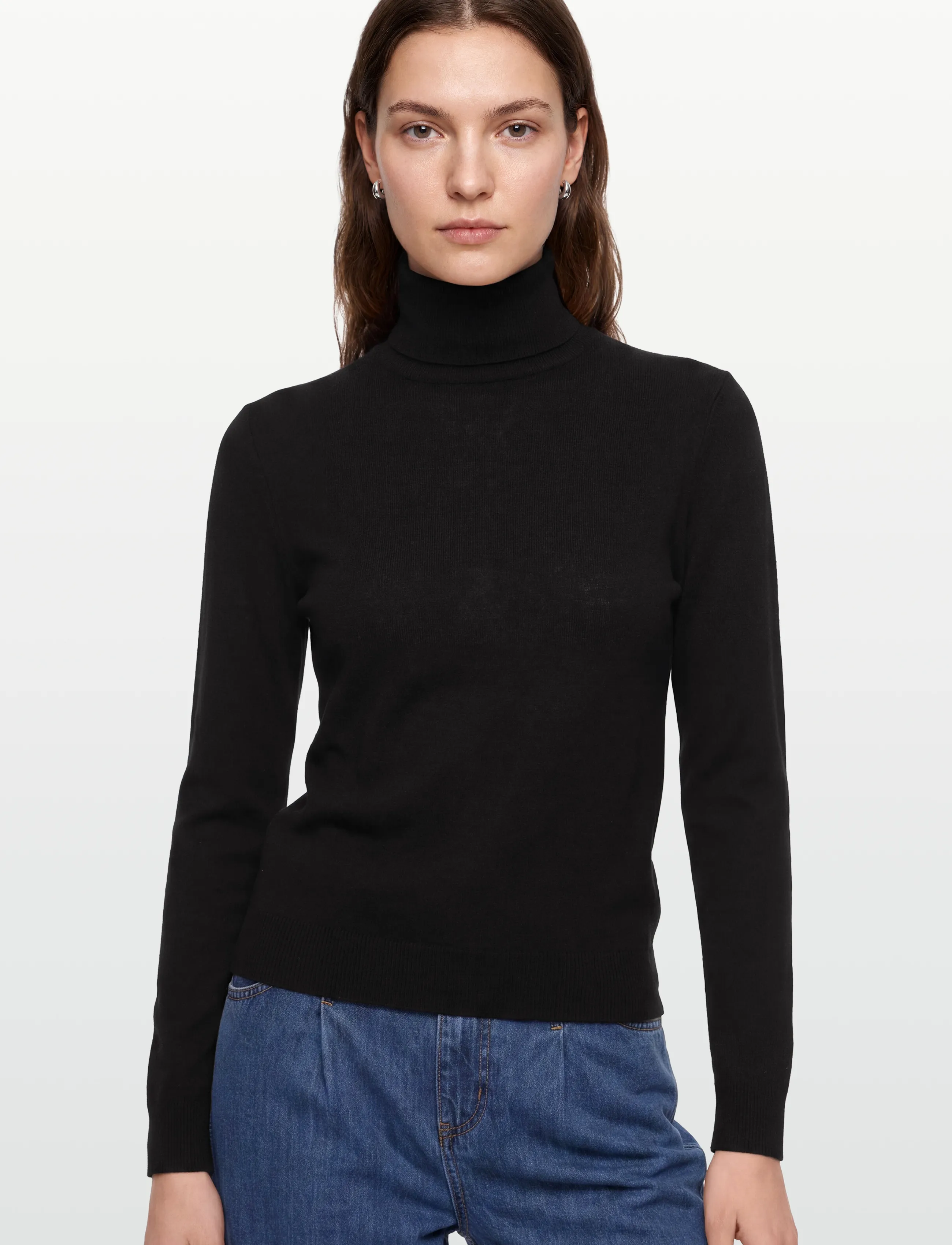 United Colors of Benetton - TURTLE NECK SWEATER - rullekraver - black - 3