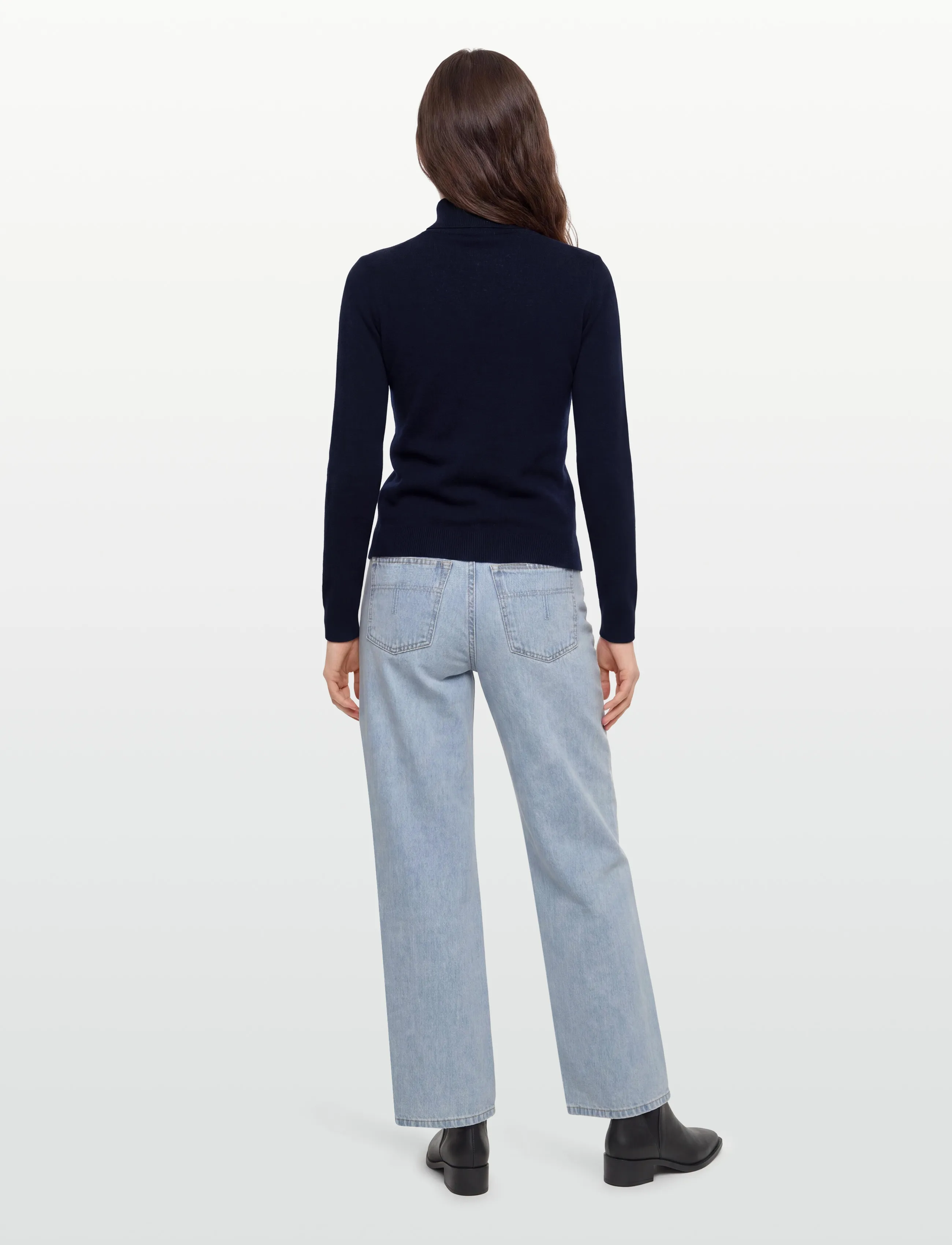 United Colors of Benetton - TURTLE NECK SWEATER - rullekraver - blue - 4