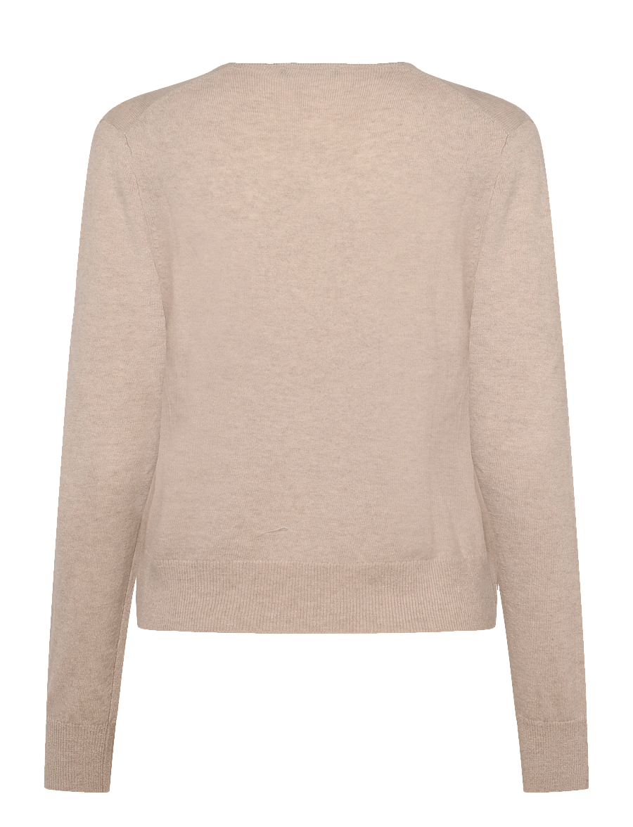 United Colors of Benetton - V NECK SWEATER L/S - pullover - beige - 1