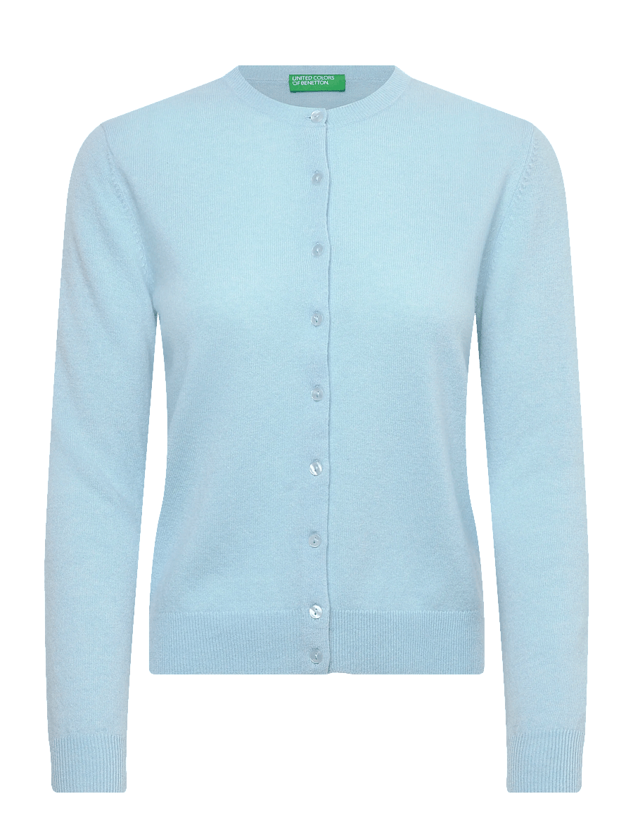 United Colors of Benetton - L/S SWEATER - cardigans - blue - 1